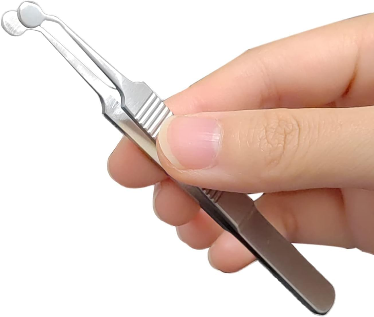 Precision Tweezer for Eyelid Gland Cleaning and Dry Eye Relief, Durable Stainless Steel, Rust-Resistant, Non-Slip Handle, Easy to Use, Lightweight, 4.33 Inches Length - Haheihei image number 2