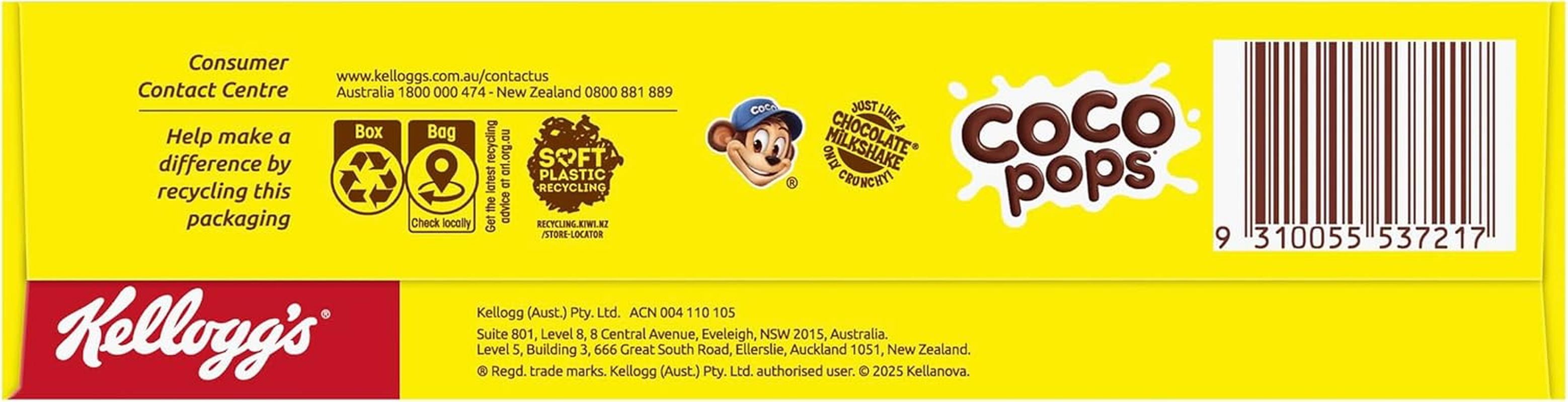 Kellogg'S Coco Pops Chex Chocolatey Breakfast Cereal, 500G