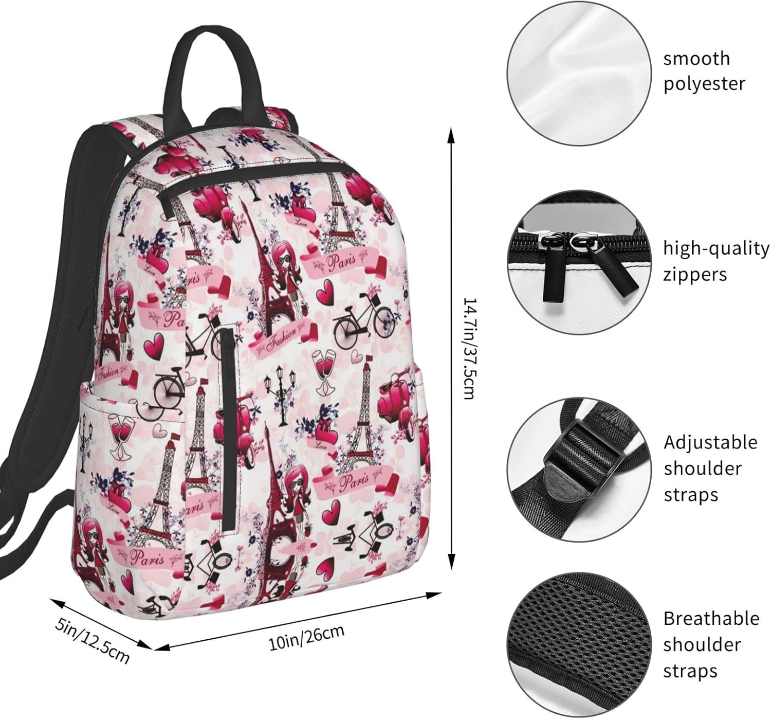 Obabo Abstract Blue Light Leisure Backpack,Laptop Backpack,Travel Bags,Multi-Purpose Backpack,Unisex,Portable,Comfort image number 1