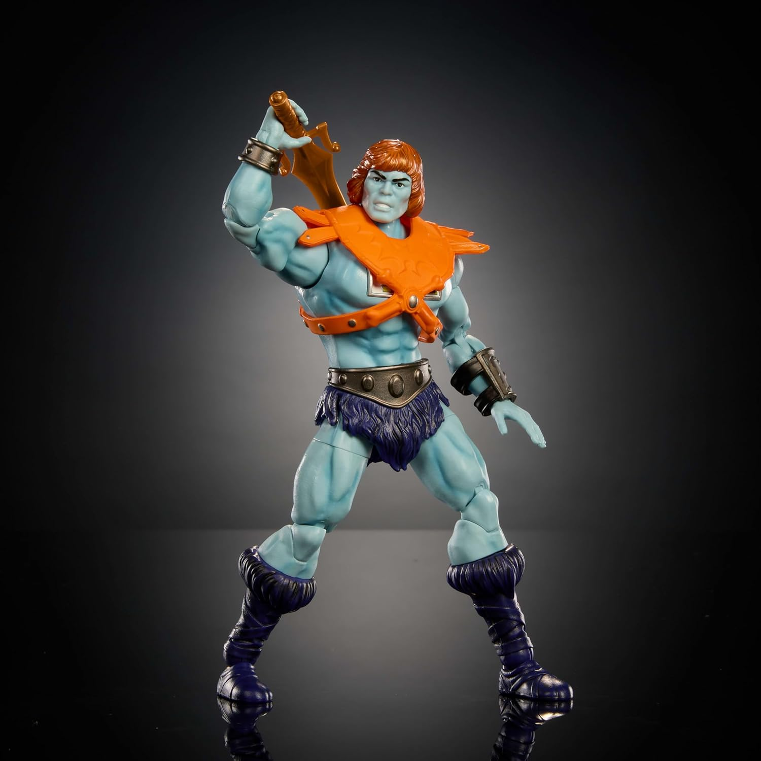 Masters of the Universe Masterverse Action Figure, Vintage Collection Faker, 7 Inch Motu Blue-Skinned Robotic He-Man Villain with Accessories image number 3