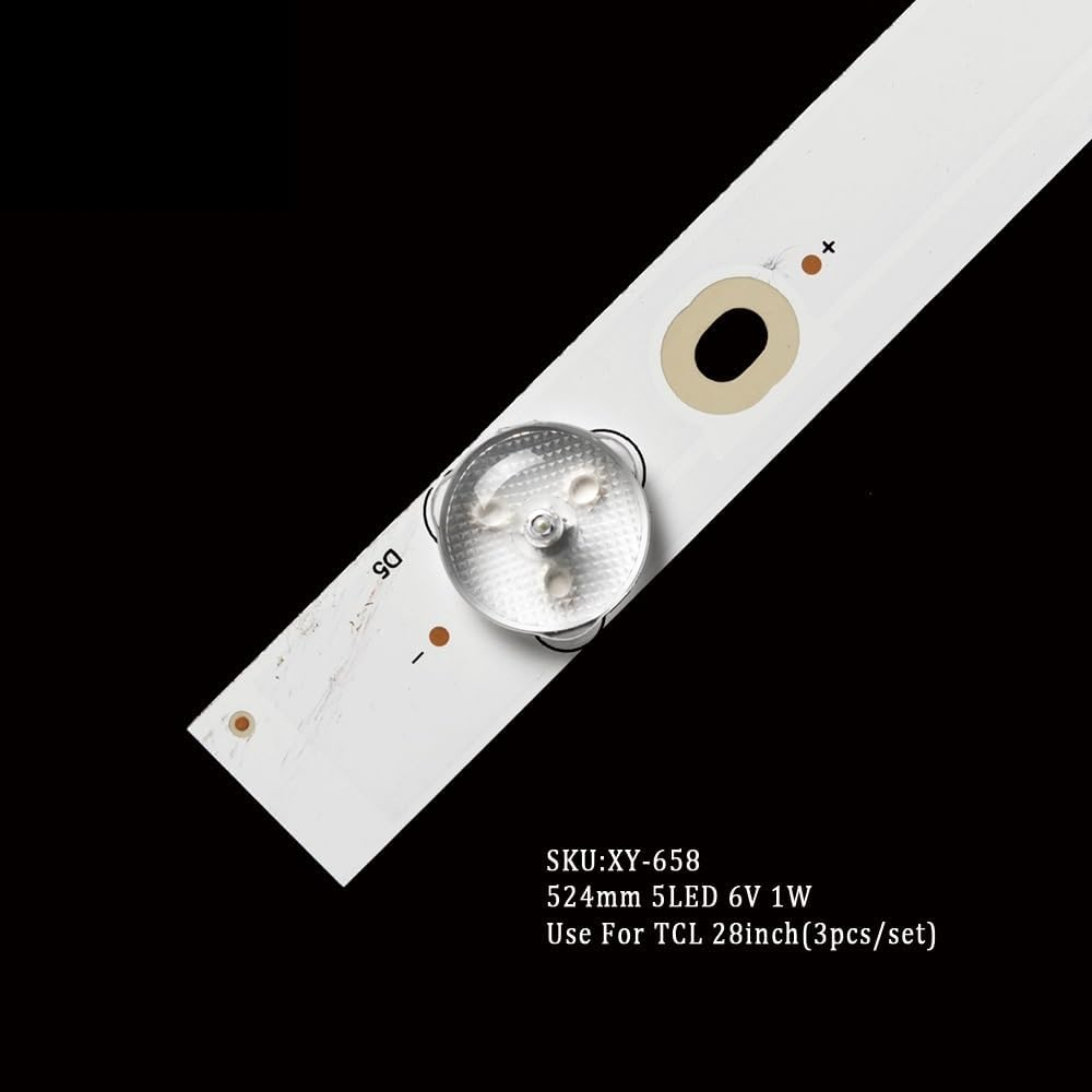 3Pcs/Set Tv Led Backlight Bar for T-CL 28Inch T0T-28B2550-3030C-5S1P 524Mm Tv Repair Parts H28V9900 H28VPP00 LED Bar Kits image number 2