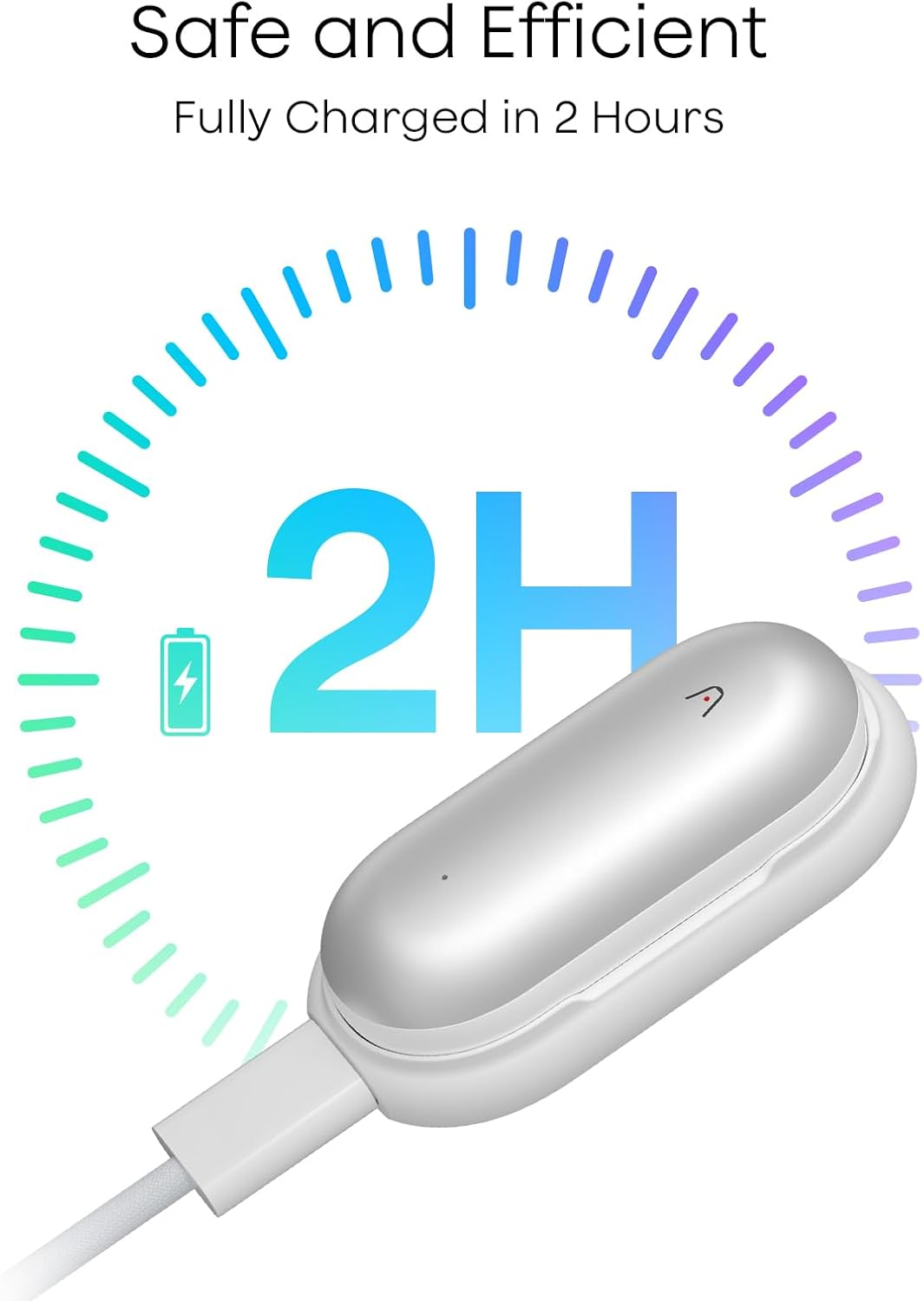 Plaud Notepin Charging Dock, Magnetic Charger Cradle with Non-Slip Base & USB-C Braided Cable, Fast 2-Hour Charging Replacement Accessory for Notepin AI Voice Recorder