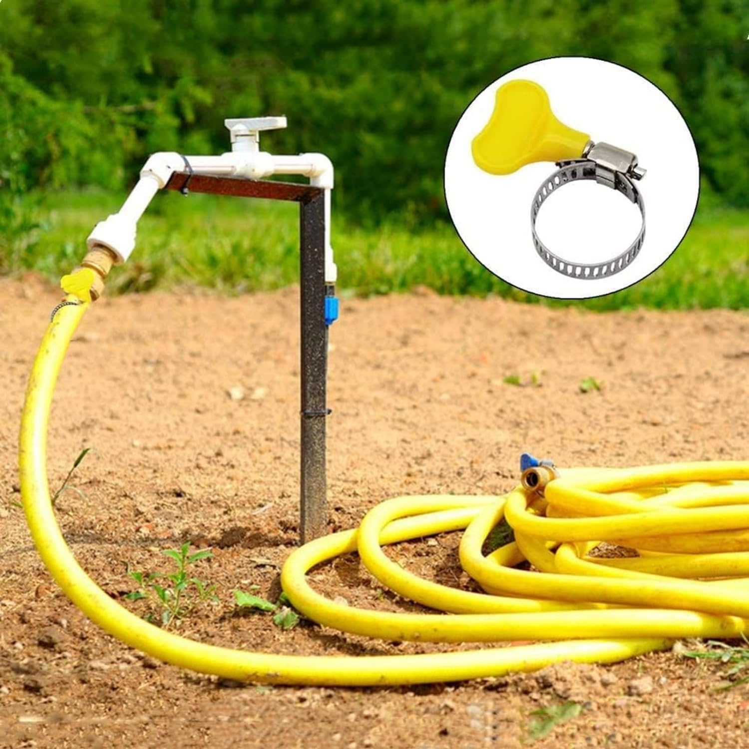 QIOON 8 Pcs Adjustable Hose Clips Stainless Steel Hose Clamps Clip 8-44Mm for Home Flexible Gas Petrol Fuel Hose Pipe Tube Worm Drive Automotive Industrial Electronic (8 Sizes) image number 5