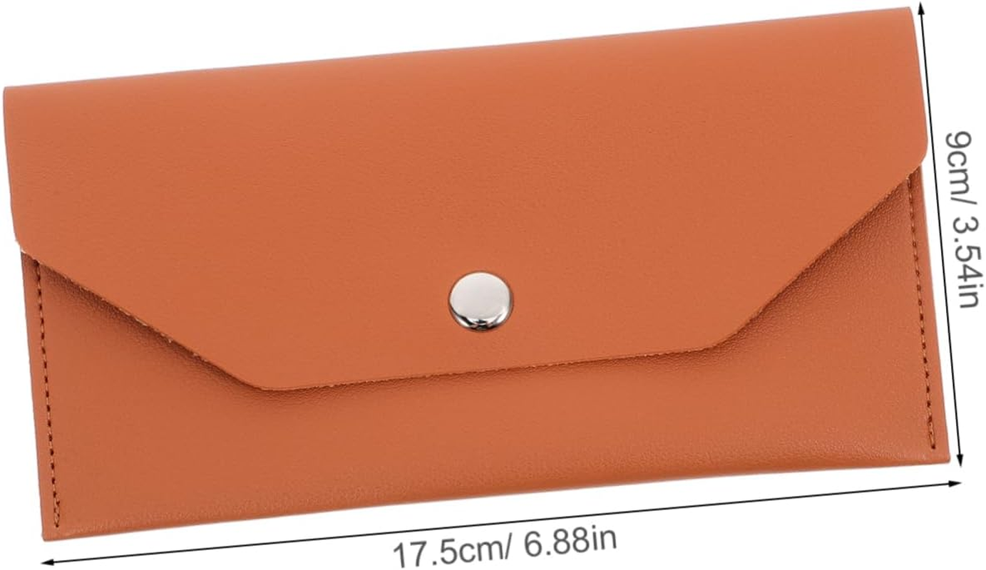 SOPOTUTU Card Organizer Money Envelope Passport Pouch Multiple Passport Holder Wallet - Brown image number 5