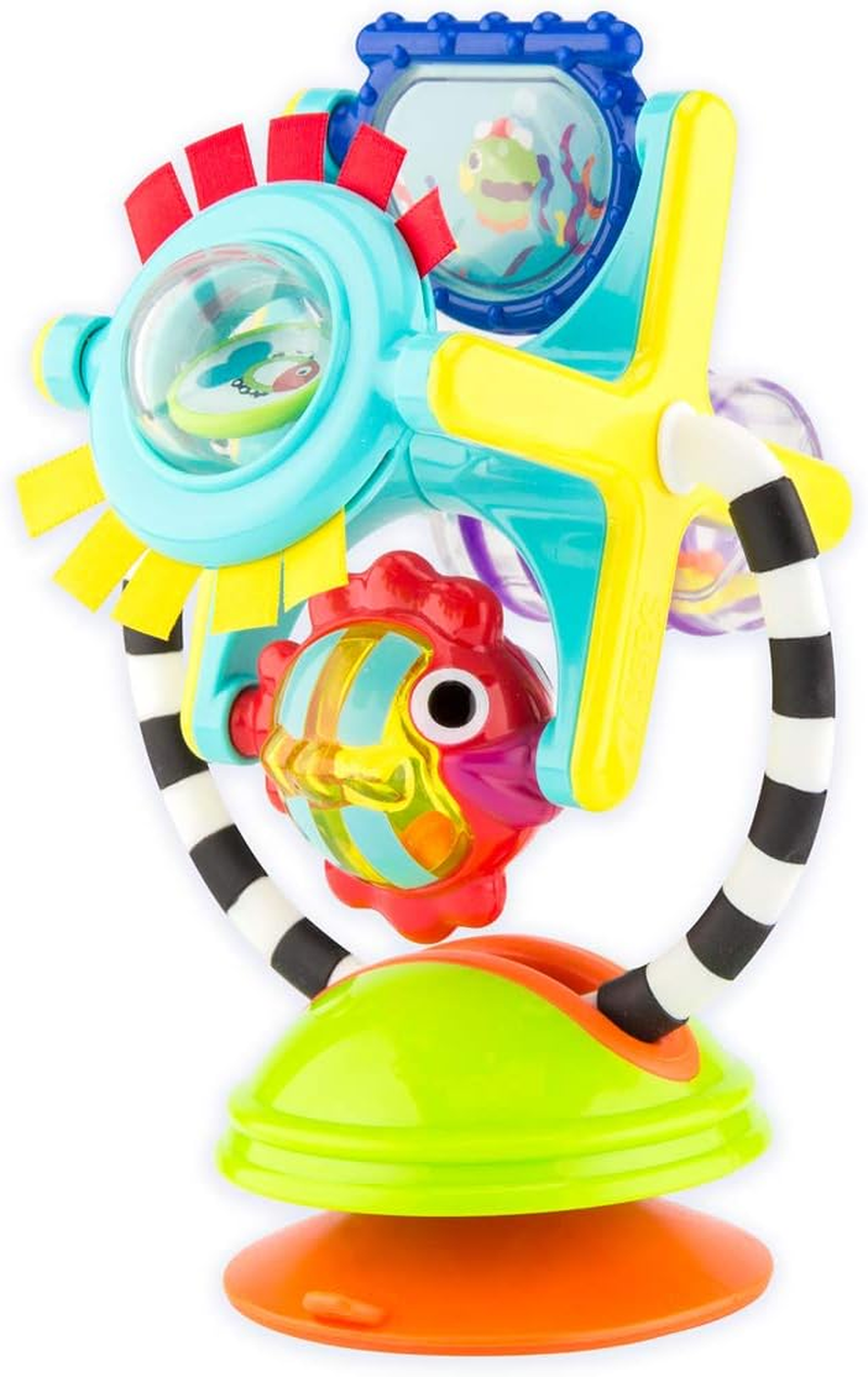Sassy Fishy Fascination Station 2-In-1 Suction Cup High Chair Toy, Developmental Tray Toy for Early Learning, Ages 6+ Months image number 4