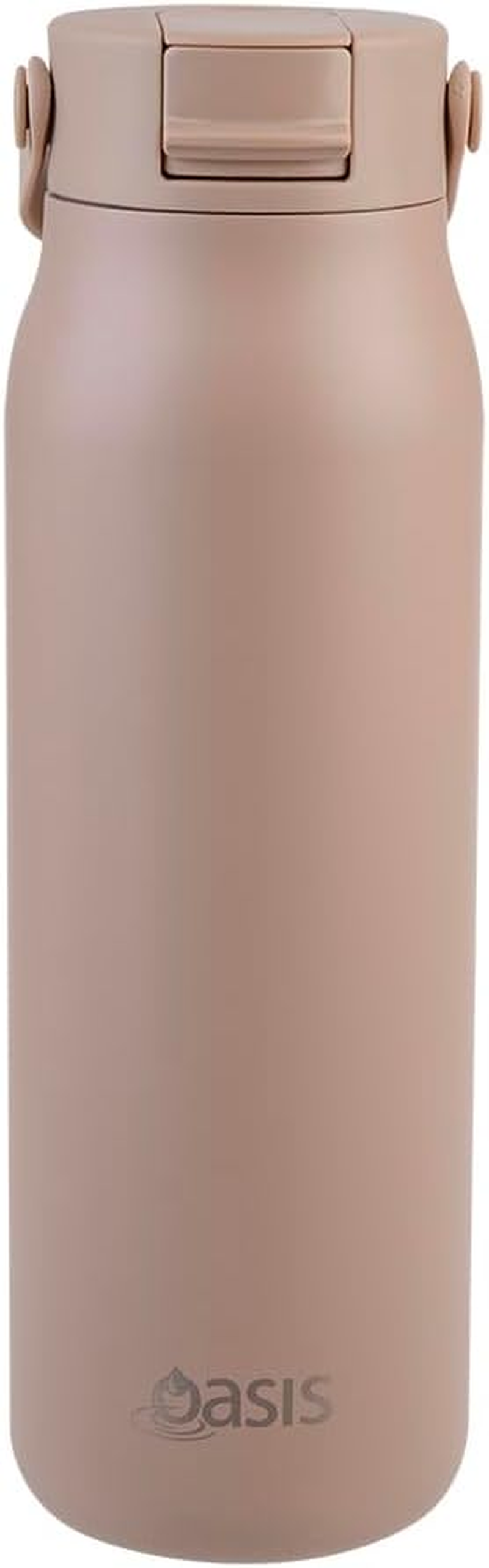 Oasis Ceramic Lined Stainless Steel Double Wall Insulated 'Sorrento' Sipper Bottle 900Ml - Latte