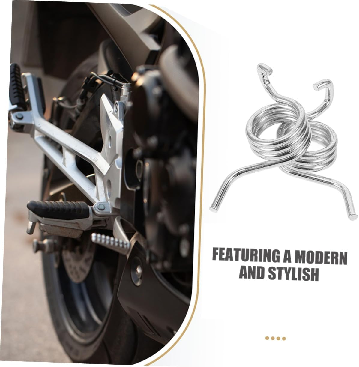 4Pcs Motorcycle Footpeg Springs Lightweight Off-Road Side Footrest and Pedal Return Springs Compatible Seat Mount Kit for Enhanced Riding Stability and Easy Installation