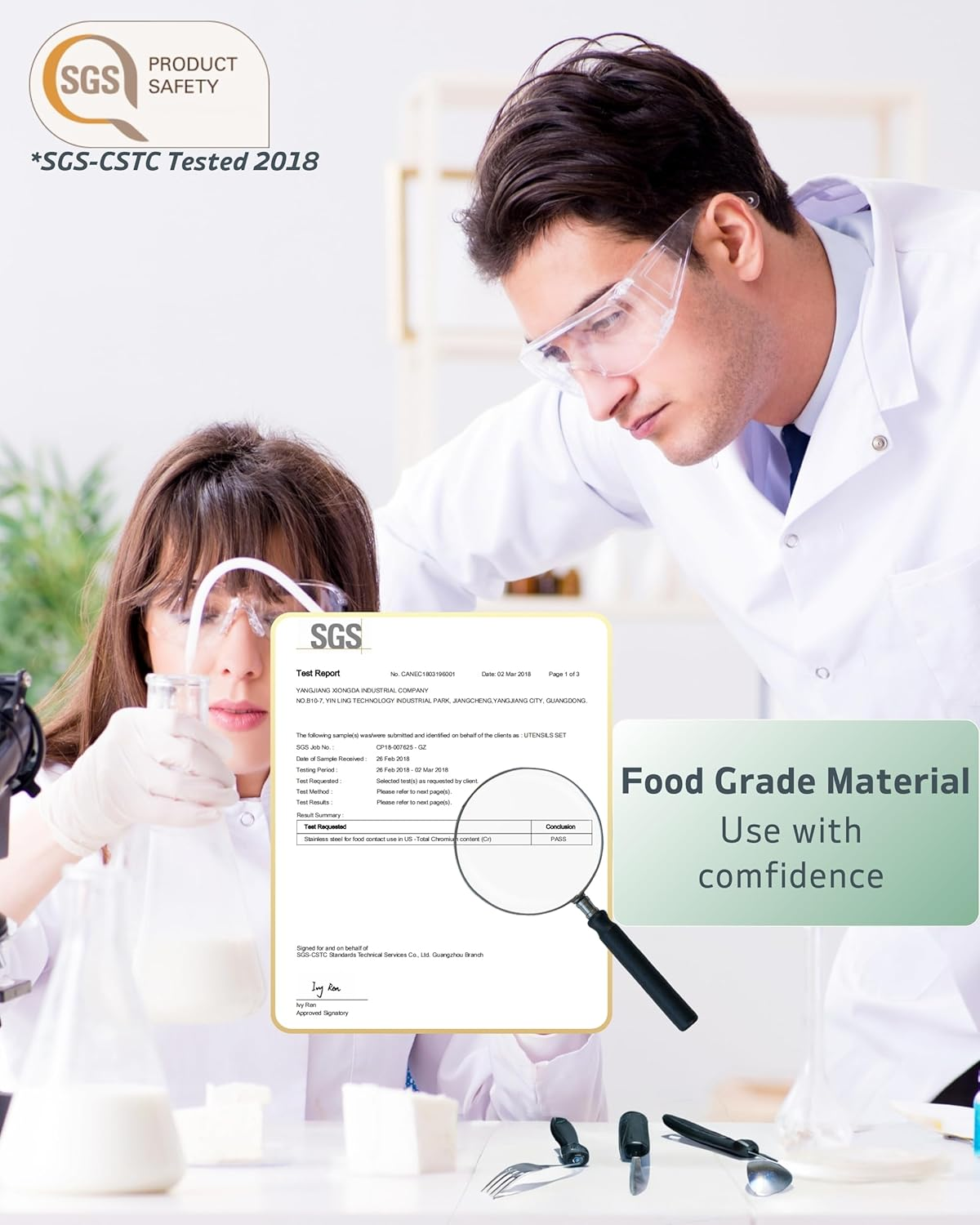 Adaptive Utensils Set (3-Piece) &ndash; 42&deg; Angled, 3 Oz Weighted Silverware for Parkinson'S, Hand Tremors and Arthritis &ndash; Easy-Grip Ergonomic Eating Aids (Left-Handed)