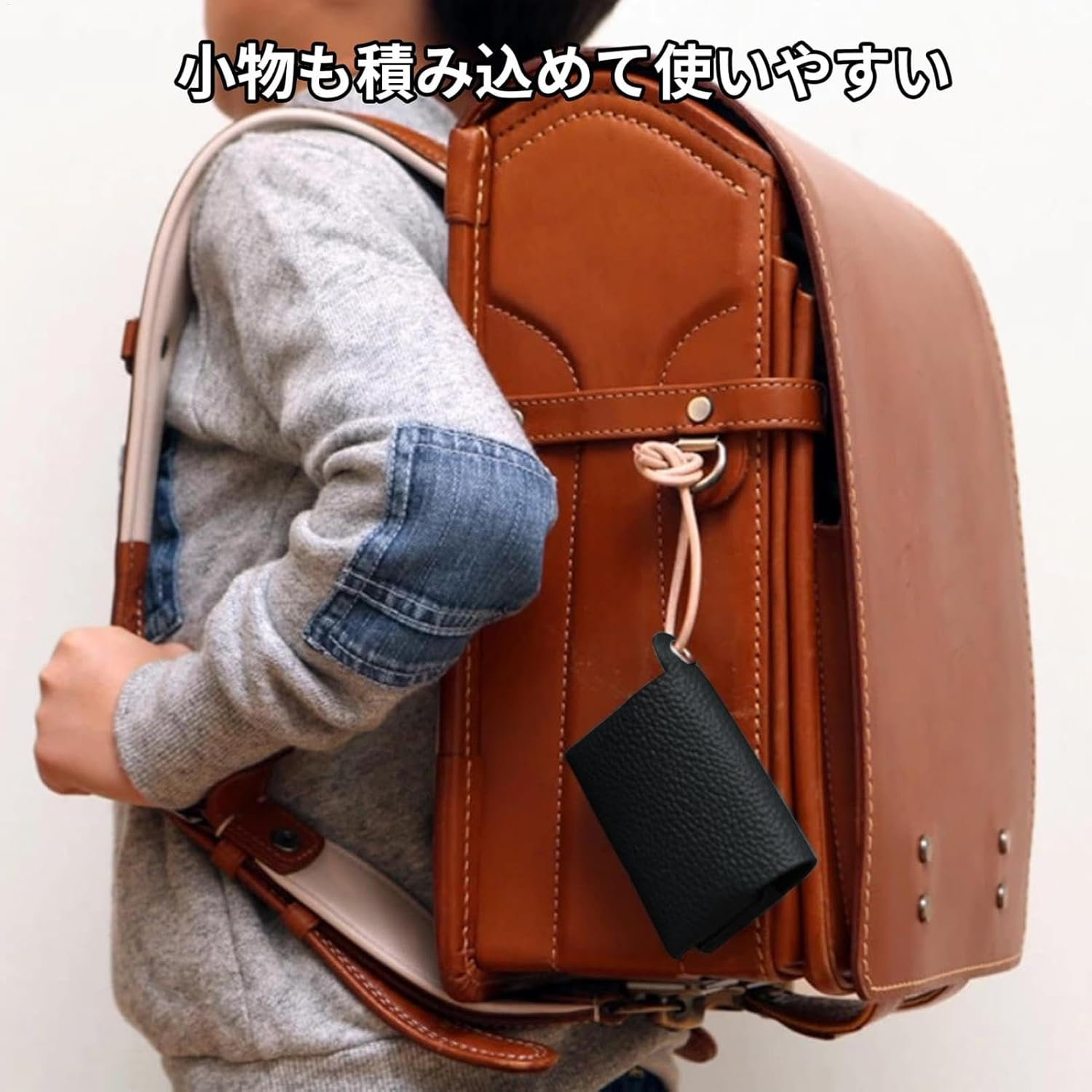 Face Paper Storage Bag - Travel Bag for Handkerchief, Paper Towel, PU Leather Case, Waterproof Important , Travel Bag, Tissue Bag, Portable Tissue Bag for Fa - Black image number 4