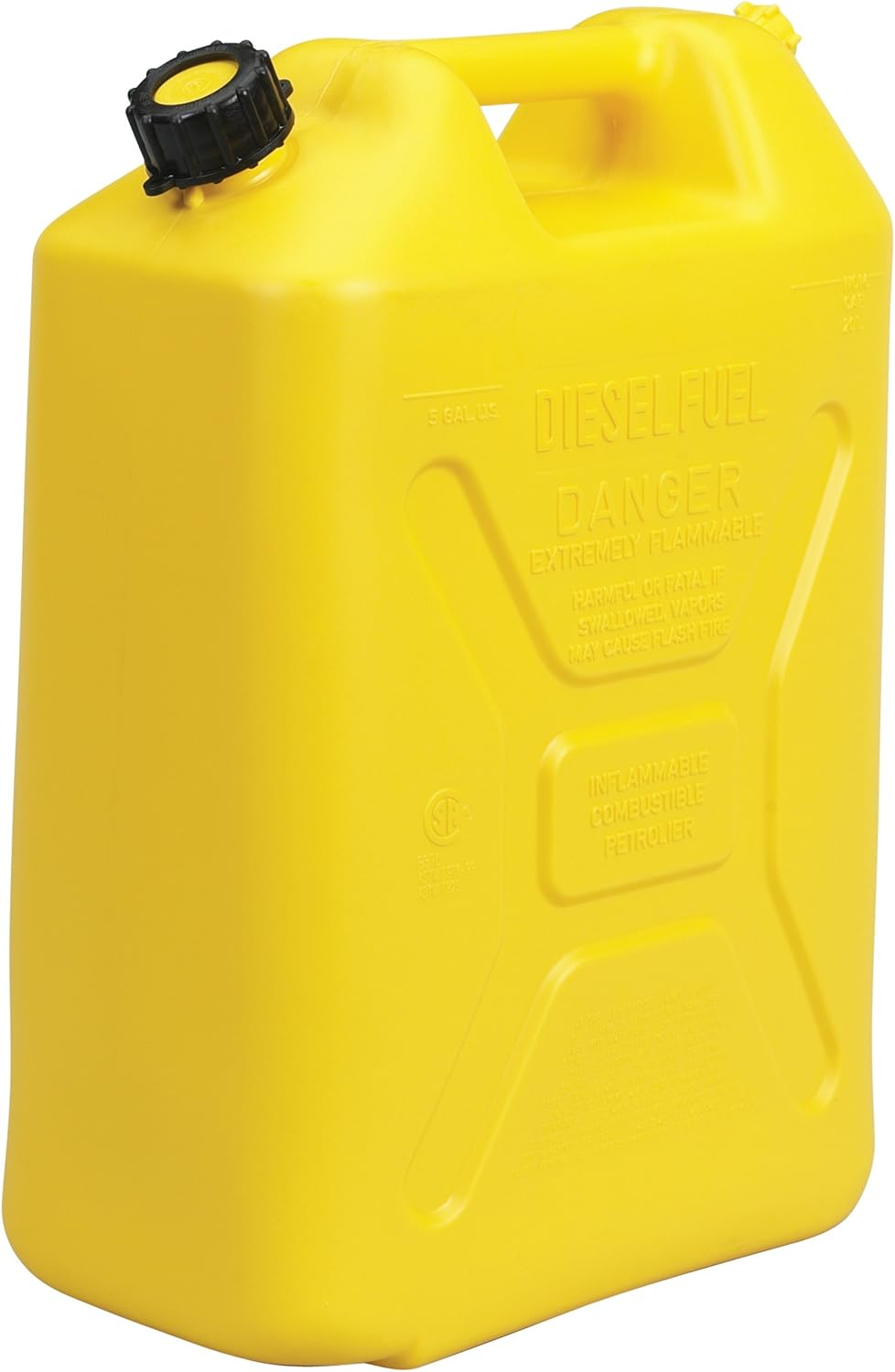 Scepter Jerry Diesel Can with Nozzle, Yellow, 20 Litre Capacity image number 1