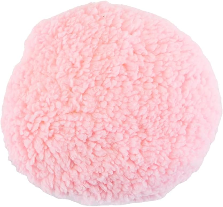 Enwye Large Plush Powder Puff 150-75Mm Pink Lambswool Cotton Dry Powder Tool image number 3