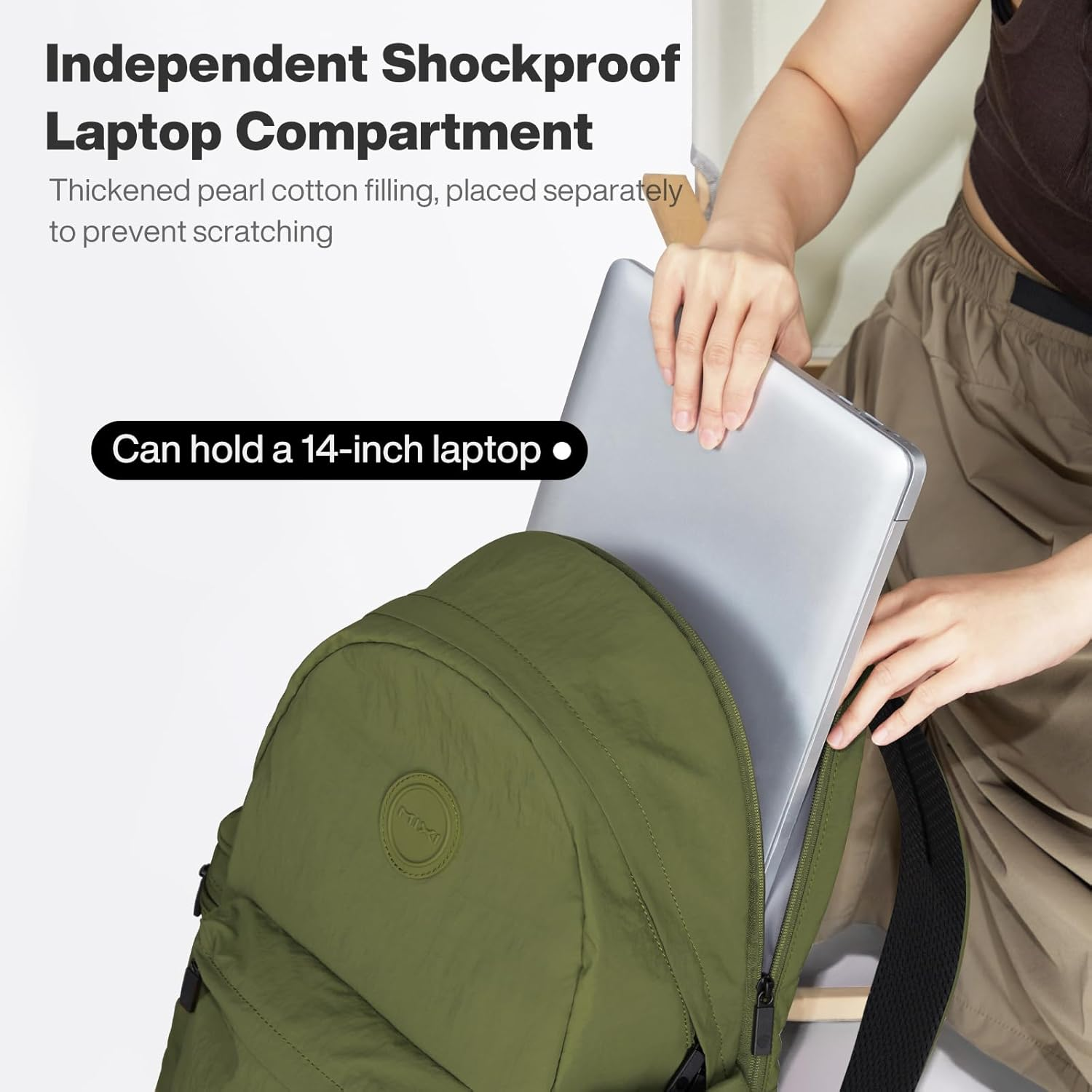 Mixi Travel Backpack Lightweight Carry on Laptop Backpack Casual Daypack for Weekender College Work Hiking Outdoor