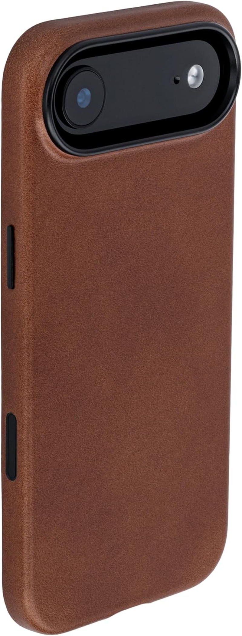 Dockem Genuine Leather Case for Iphone 17 Compatible with Magsafe, with Capacitive Camera Control Button (MSGL, Brown)