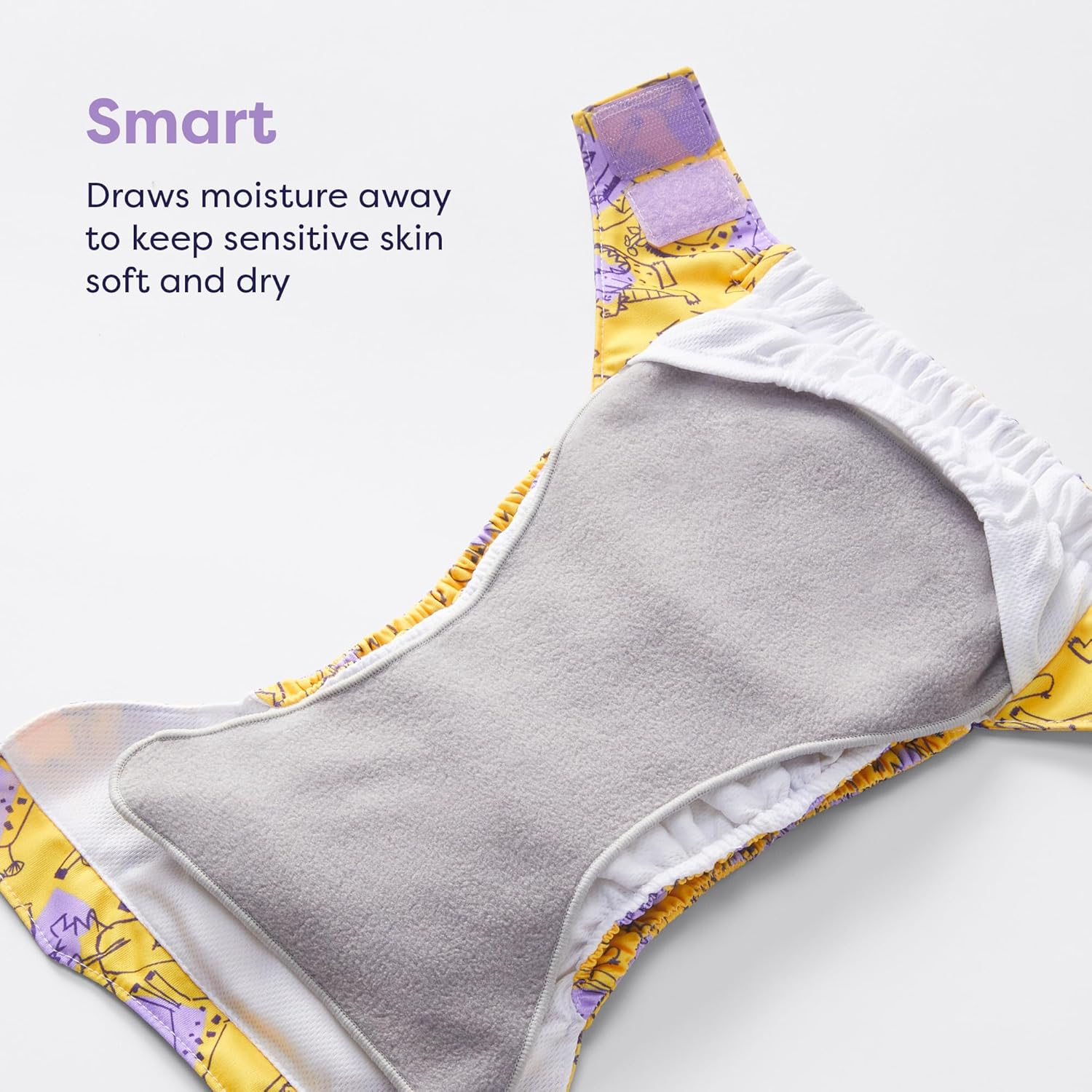 Bambini Mio, Revolutionary Reusable Nappy Liners - Washable Liners, Eco-Friendly and Chemical-Free, Pack of 8 image number 2