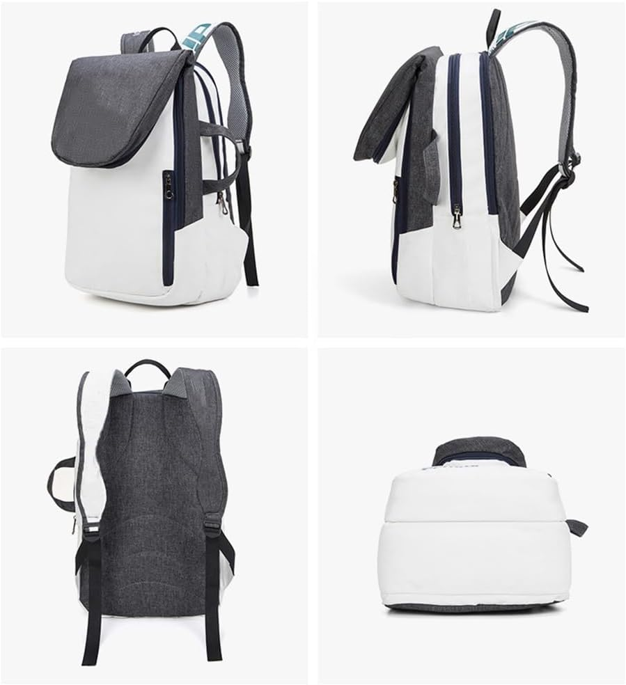 MTSDM Tennis Racket Backpack, Tennis Backpack, Tennis Bag Backpacks, White Badminton Sports Bags, Tennis Bag Holds 2 Rackets, Professional Tennis Bags image number 3