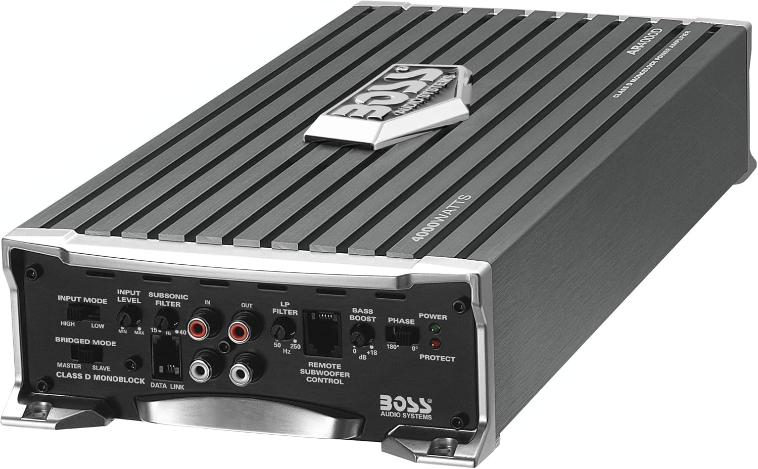 BOSS Audio Systems AR4000D Armor Series Car Amplifier - 4000 High Output, Class D, Monoblock, 1 Ohm Stable, Mosfet Power Supply, Hook up to Subwoofer for Bass image number 2