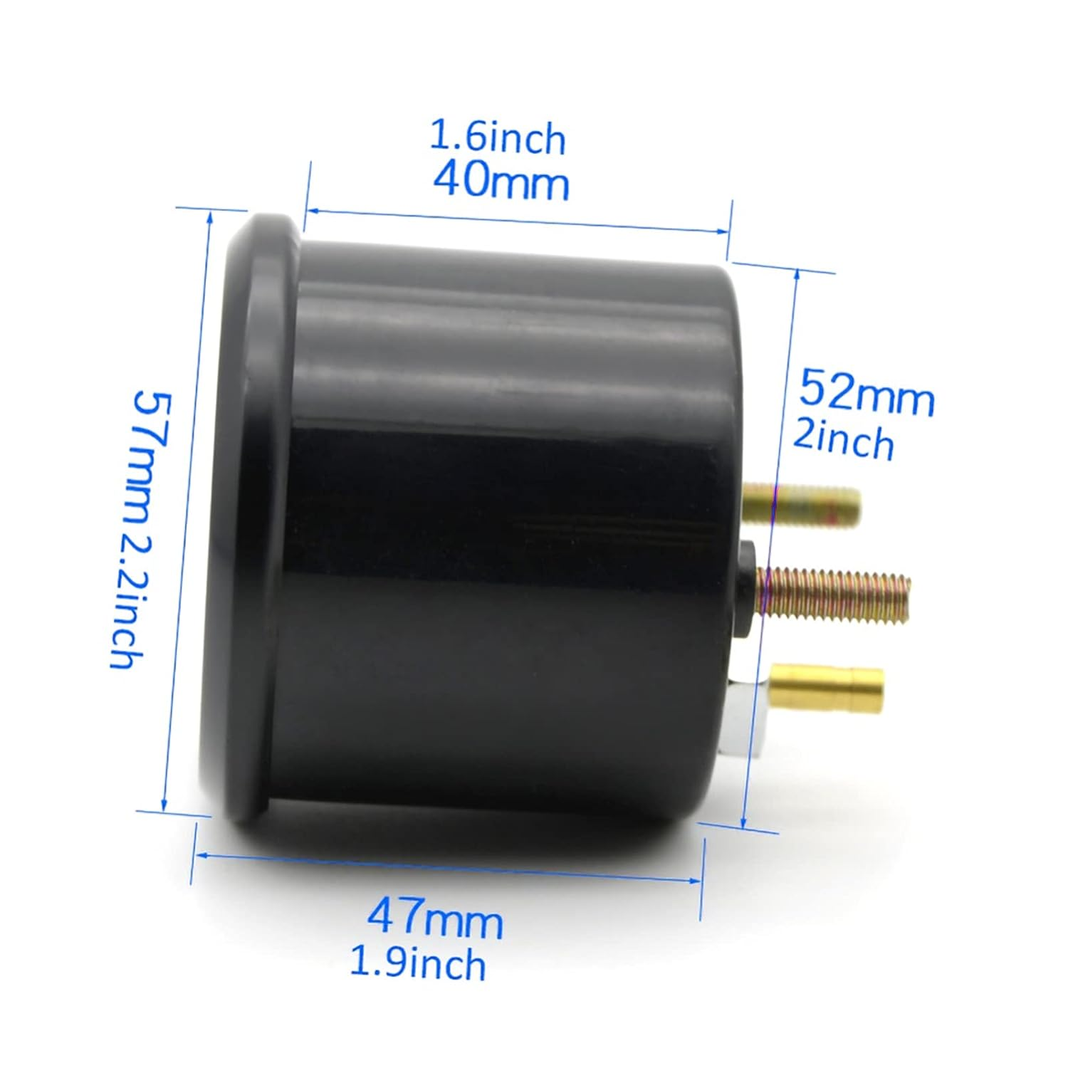 Universal Boost Pointer Gauge Vacuum Pressure Meter 0-30PSI Blue LED Dial 52Mm Dia Cars Motors image number 4