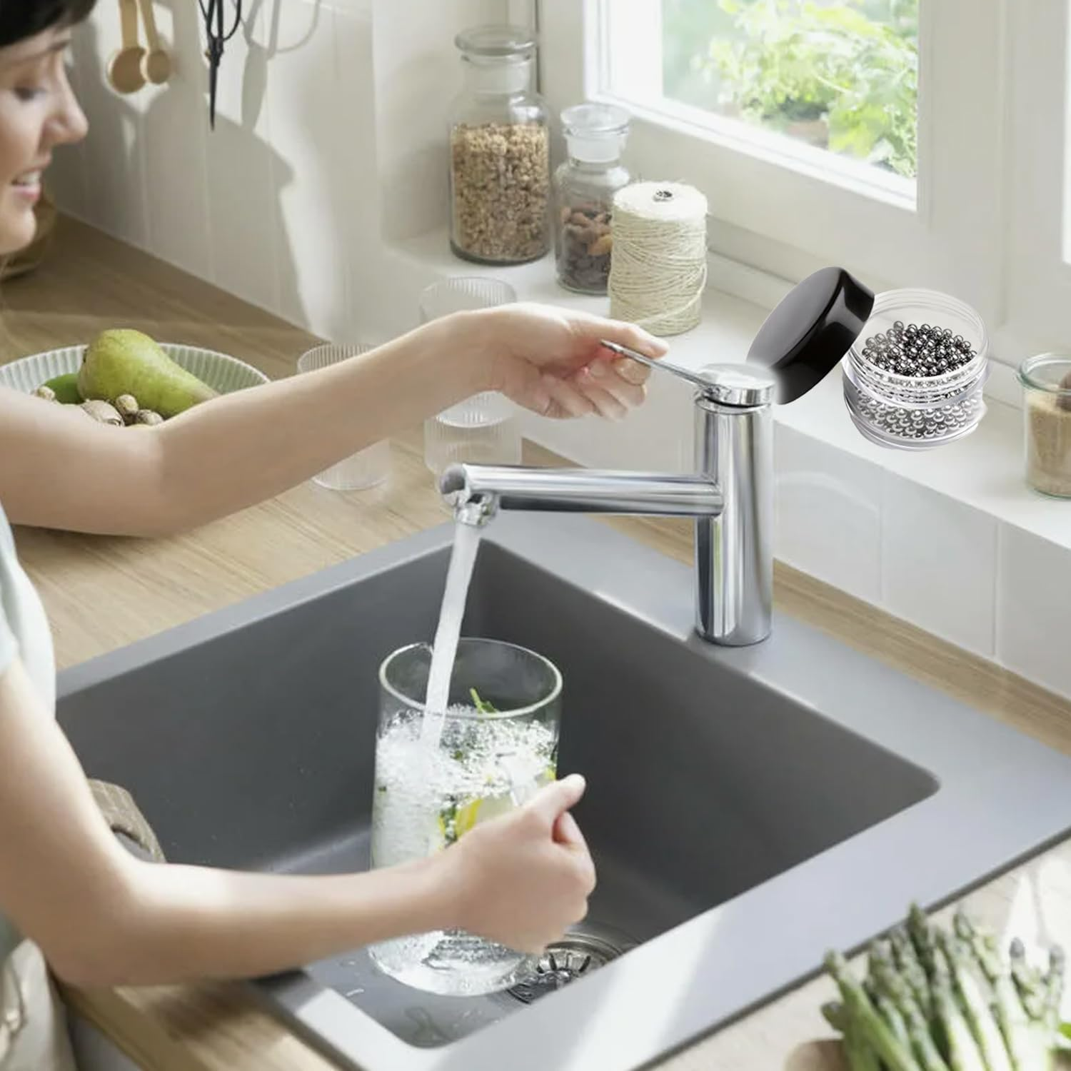 1000 Pieces Cleaning Beads, Stainless Steel Glass Cleaning Balls, Glassware Cleaning Beads, Wine Bottles Cleaning Beads, for Wine Bottle Carafe and Other Glassware image number 6