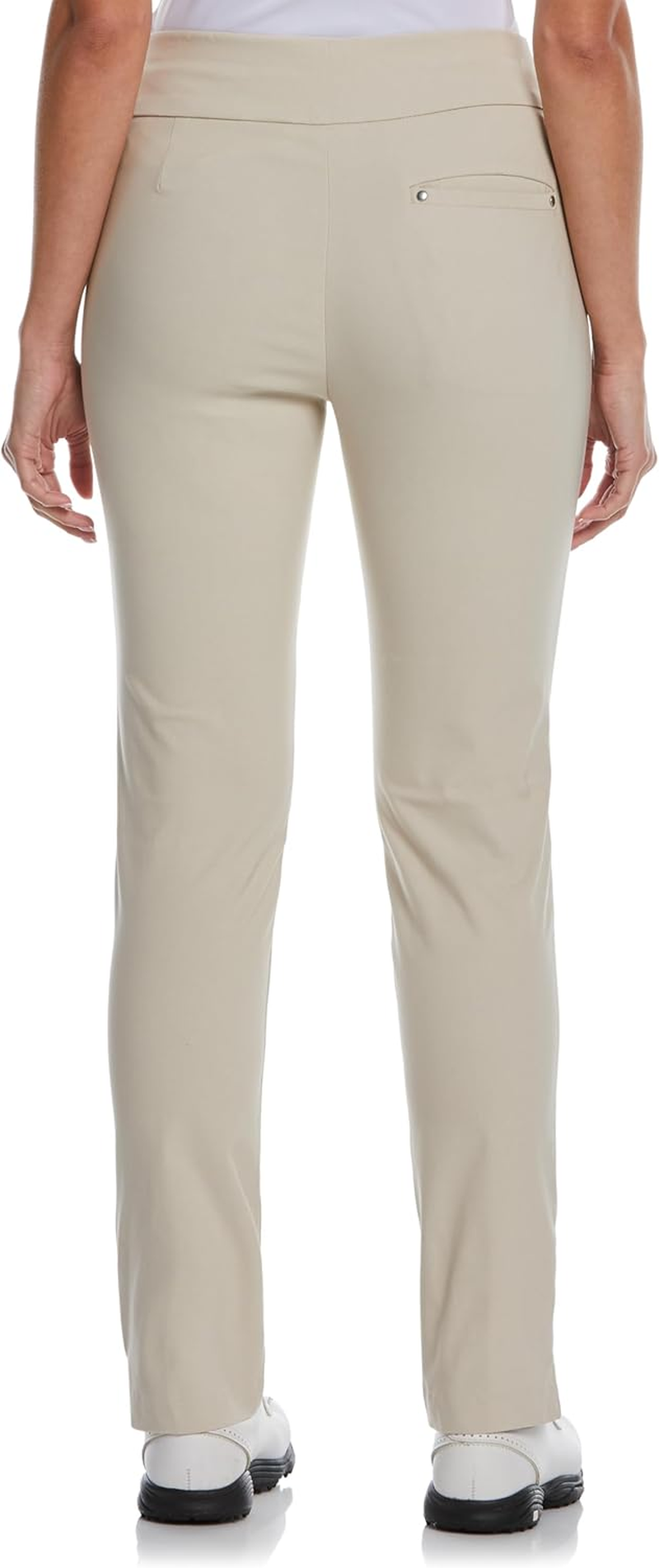 PGA Tour Women'S Stretch Golf Pants with Pull-On Waist, 31" & 32" Inseams, Tummy Control, Moisture-Wicking, Sun Protection - Sand image number 4