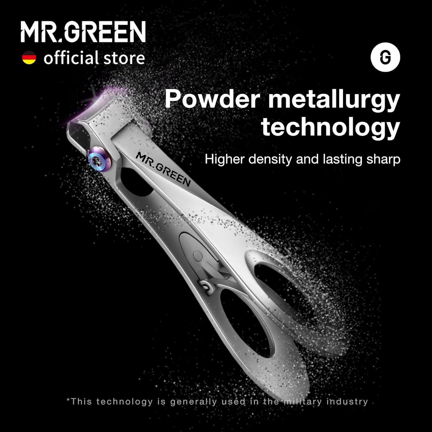 MR.GREEN Wide Jaw Opening Nail Clipper, Stainless Steel, Large - Nail Clipper (Large) image number 6