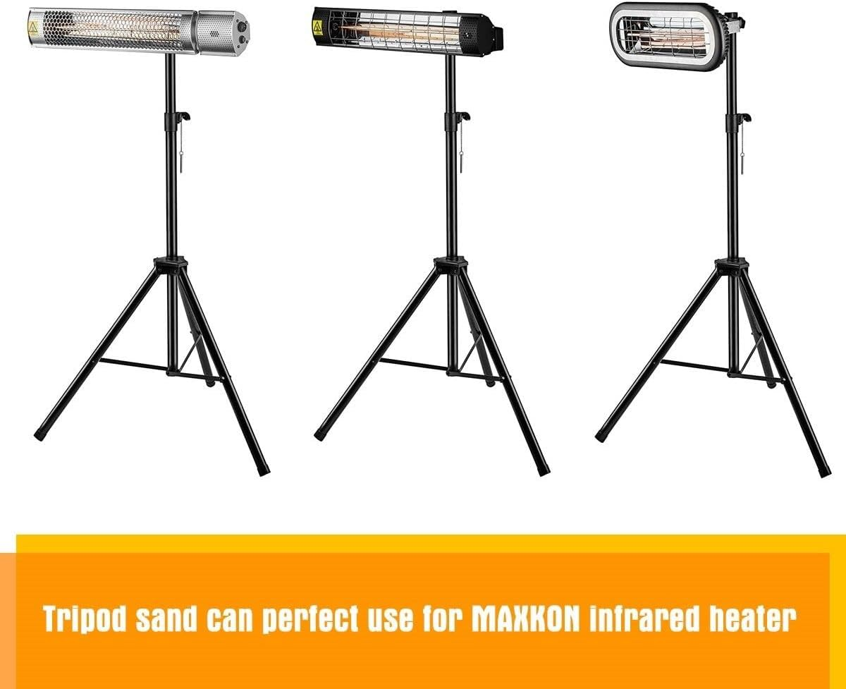 Maxkon Electric Infrared Heater Indoor Outdoor Patio Freestanding Wall Mount Ceiling Heater (Stand) image number 6