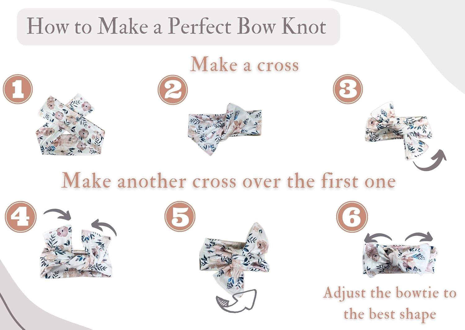 Newborn Floral Print Blanket Baby Stretch Wrap Swaddle Blanket Receiving Blanket with Matching Headband and Beanie (Small Flower and Leaf) image number 6