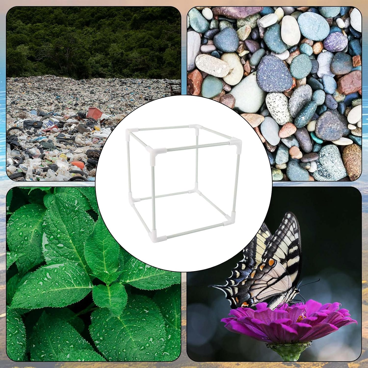 2Pcs Pond Filter Bag, 10 Inch Pump Barrier Bag Mesh Water Pump Cover anti Clogging Pond Filter Cube Media Box Basket for Outdoor Water Fish Ponds Waterfalls image number 4