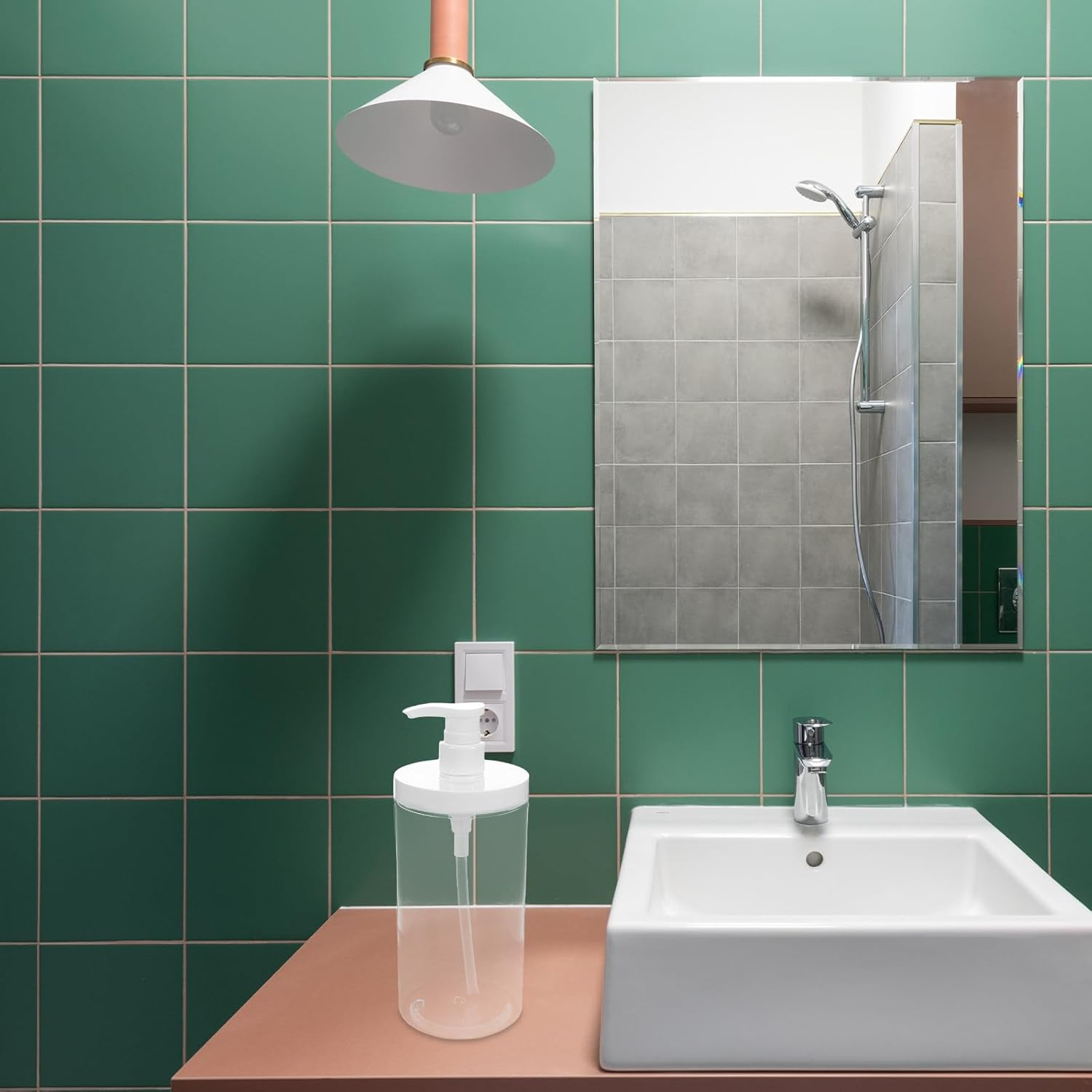 WATIIFUFU Refillable Travel Size Pump Bottle 1000Ml Wide Mouth for Shampoo and Lotion Bathroom Shower