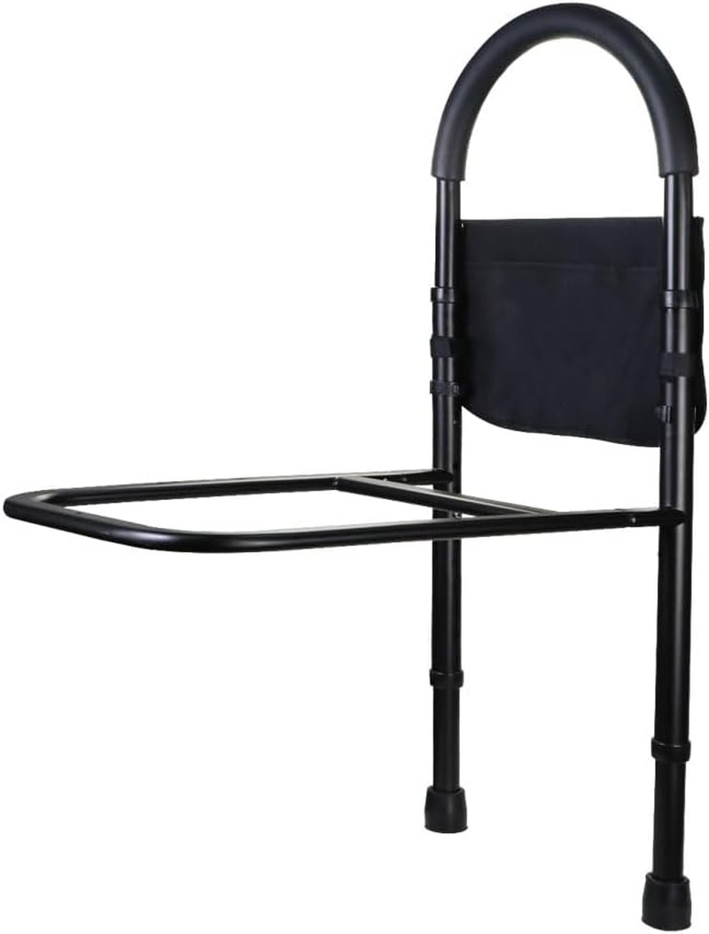 Bedside Safety Bed Rail W/Pouch Elderly Mobility Adjustable Rack Support Bar image number 1