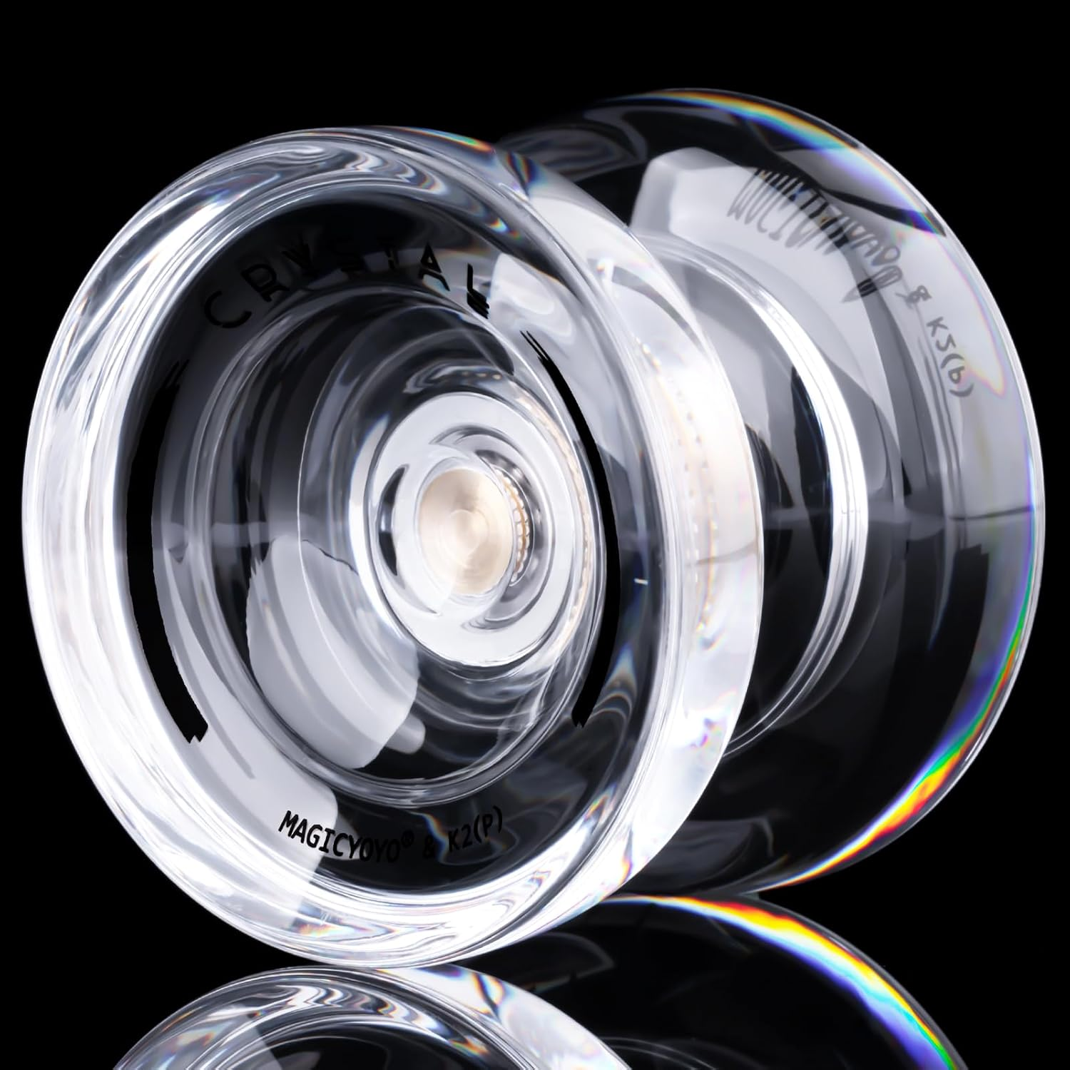 Yoyo Professional 2 Pack of Metal Yoyo N11, Plastic Yoyo K2 Crystal White, Dual Purpose Yoyos-Unresponsive&Responsive Yo Yo for Kids/Advanced Player+12 Yoyo Strings+2 Bags+2 KK Bearings+Removal Tool - K2 Crystal Red image number 5