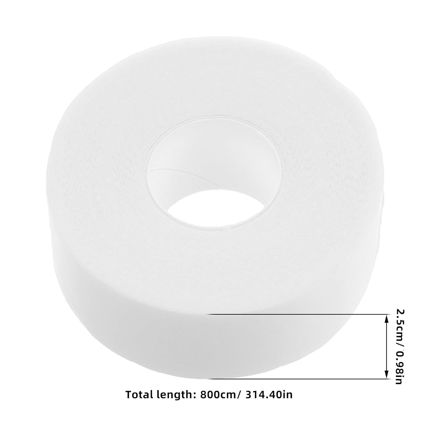 TEHAUX 3 Rolls Collar Protector Tape for Shirts and Caps Invisible Sweat-Absorbing Collar Covers White 2.5Cm X 800Cm for Uniforms and Lab Coats image number 3