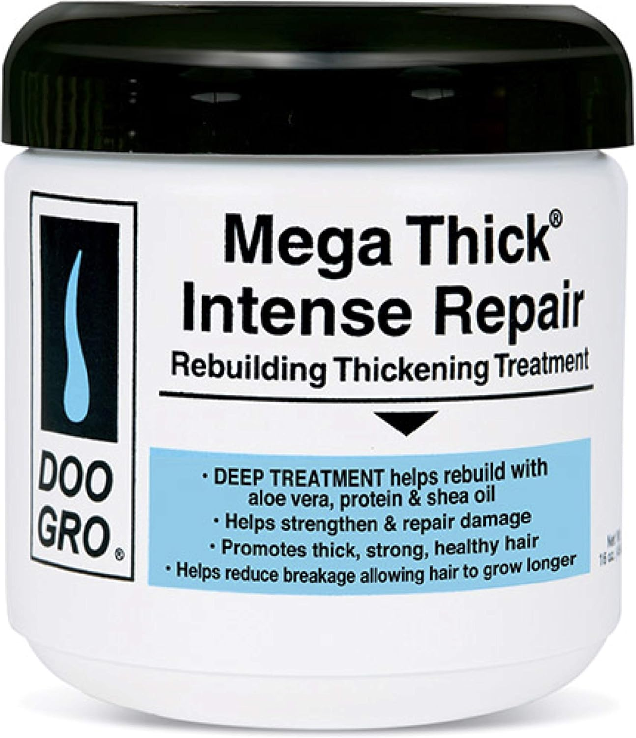 Doo Gro Mega Thick Intense Repair 16Oz with Stimulating Growth Oil 4.5 Fl. Oz & Hair Vitalizer Triple Strength 4Oz image number 3