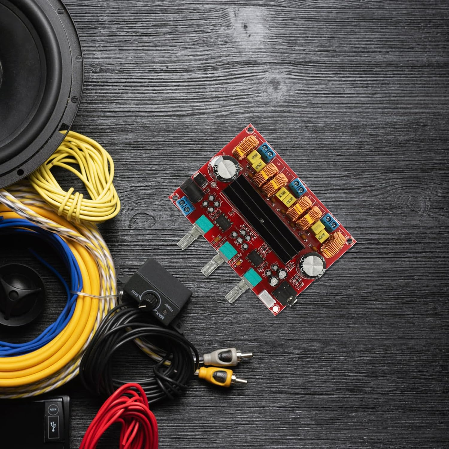 VANZACK Xh-M139 2.1 Channel Digital Audio Amplifier Board 12V-24V Wide Voltage Subwoofer Power Amplifier Module for Home Theater Stereo Sound System image number 1