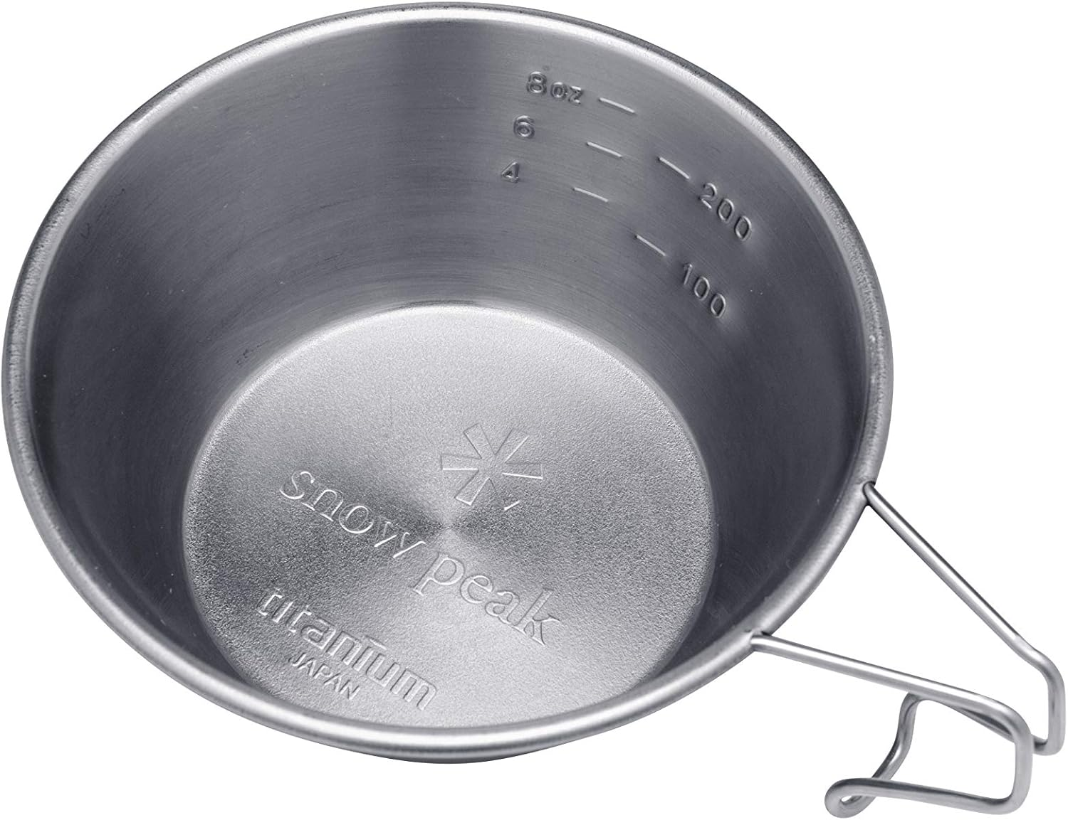 Snow Peak Ti-Backpackers Cup - Sturdy and Durable - Cooking and Measuring - 4.8 X 1.75 In