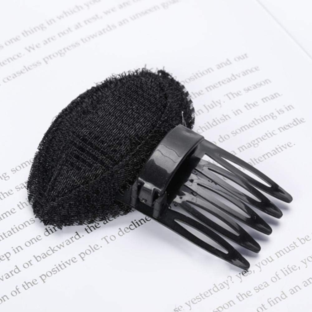 Black Puff Hair Cushion Volume Clips, Fluffy Hair Pad, Sponge Clip Bun Comb and Hair Base Set for Women and Girls, Clips and Barrettes, DIY Hairstyling Tools image number 5