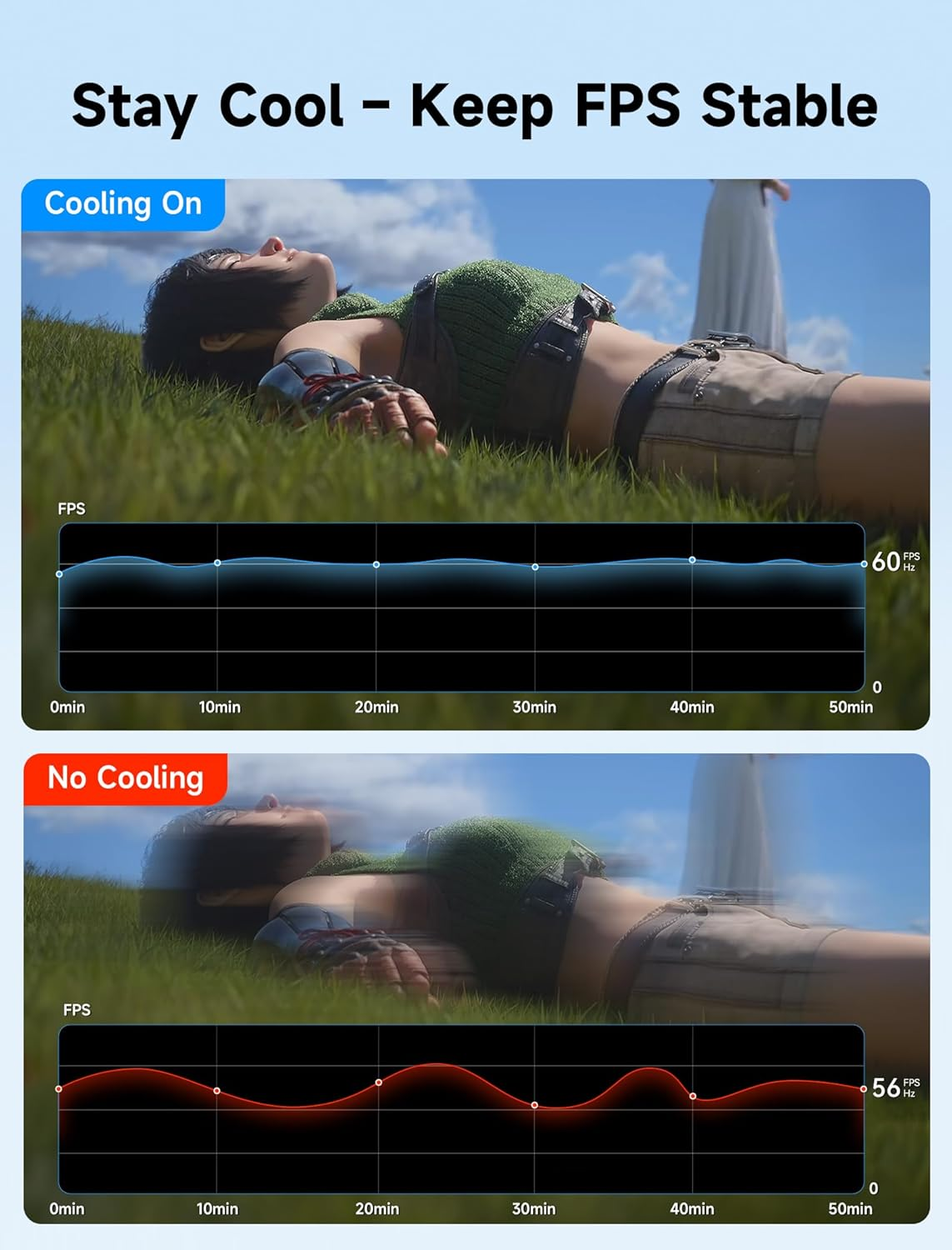 JSAUX Cooling Fan for Switch 2, Cool down Accessories for Switch 2 (Stepless Adjustable Fan Speed), Cools to Enhance Performance & Extend Handheld Console Battery Life-Gp0201A image number 1