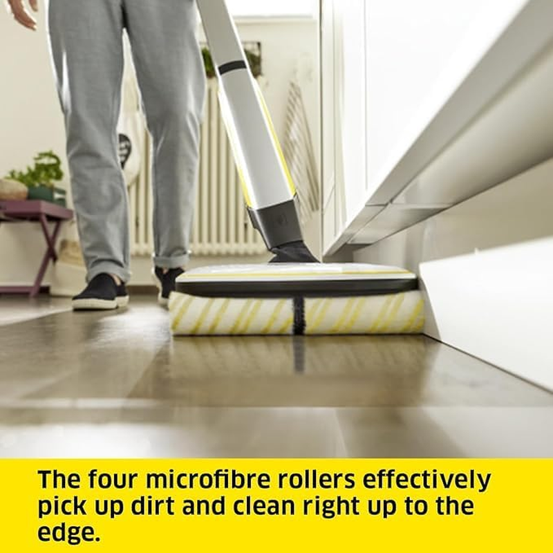 K&auml;rcher FC 7 Premium Cordless Hard Floor Cleaner, Quick Drying Smart Wet Dry Vacuum with Edge Cleaning. Cleans 175M&sup2;, 45 Min Run Time, In-Built Self Cleaning image number 3
