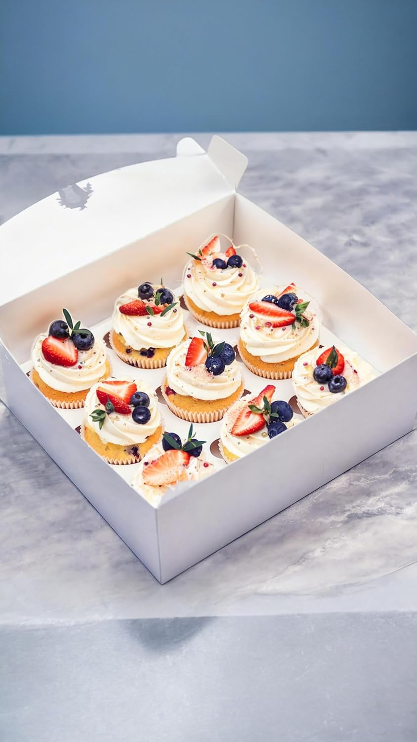 500 Count Standard White Cupcake Liners - Grease-Proof Baking Cups Paper, No Odor, Food Grade - Ideal for Baking & Decorating Delightful Cupcakes! image number 2