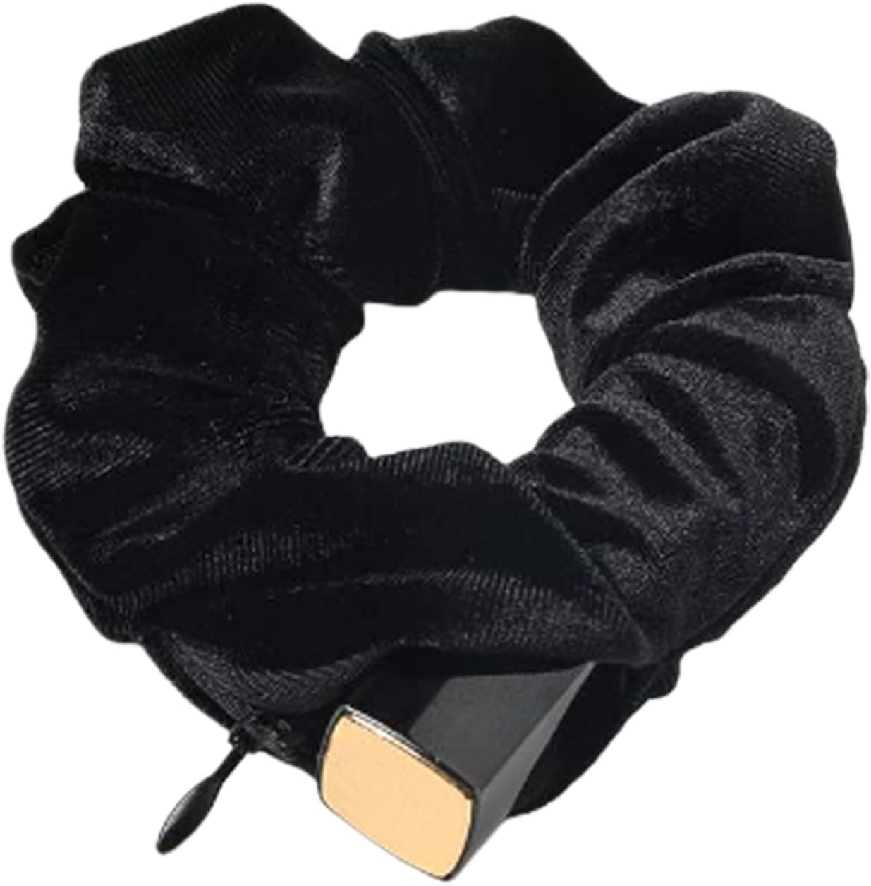 SUNEBOIZ Velvet Pocket Scrunchie Hair Tie - Secret Hidden Pouch for Airpods, Keys, Money, Travel & Gym Hair Accessory image number 1