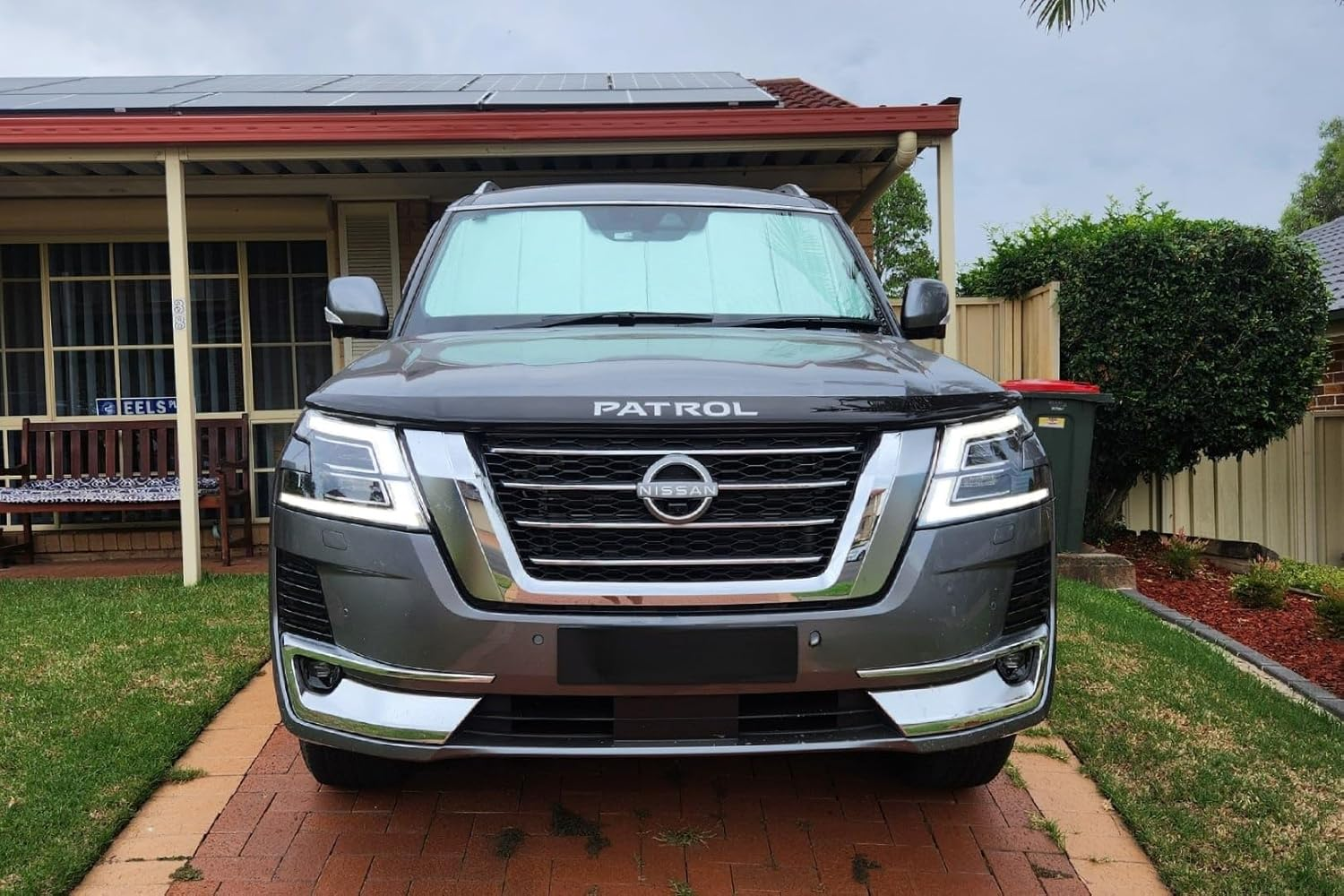 Genuine SNAPSHADES Front Windscreen Sun Shade for Nissan Patrol/Armada 6Th Gen (Y62; 2010-Present) | Infiniti QX56/QX80 2Nd Gen (2010-2024) image number 2