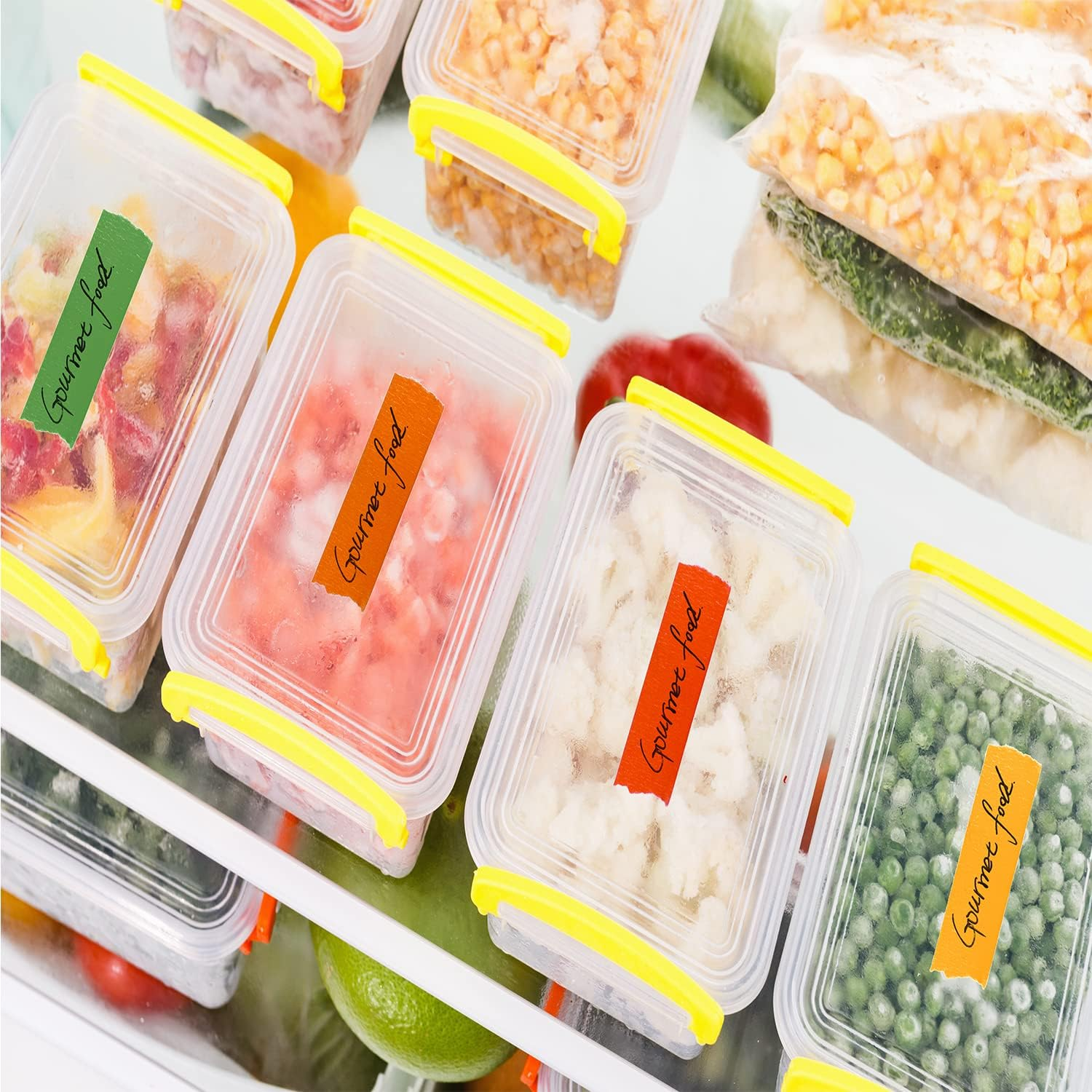 Colored Masking Tape &ndash; 6 Roll Multi Pack &ndash; 66 Feet X 0.6 Inch of Colorful Craft Tape &ndash; Vibrant Rainbow Colored Painters Tape &ndash; Great for Arts & Crafts, Labeling and Color-Coding