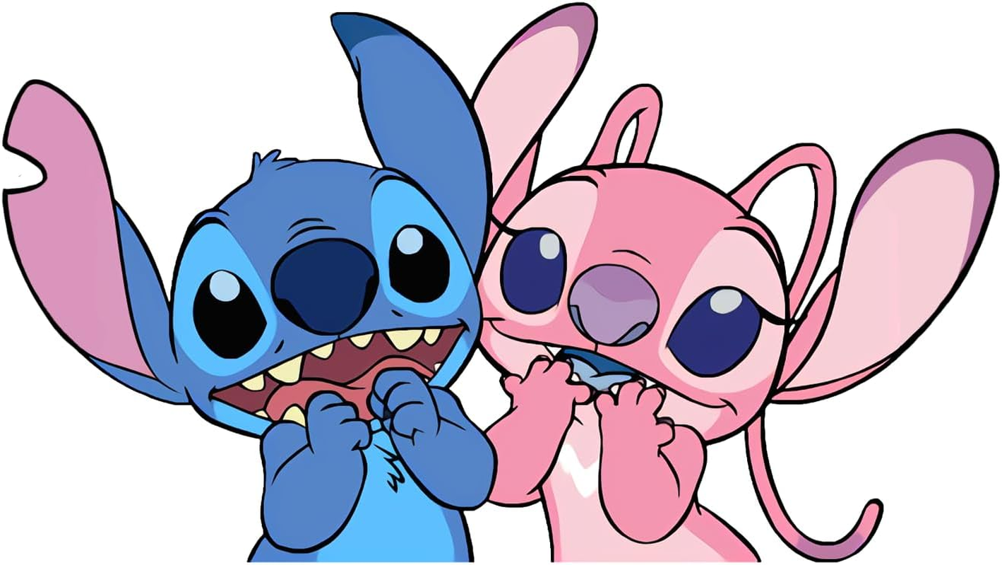 Stitch Angel Cute Cartoon Vinyl Decal Sticker for Car/Truck/Laptop (C) image number 2