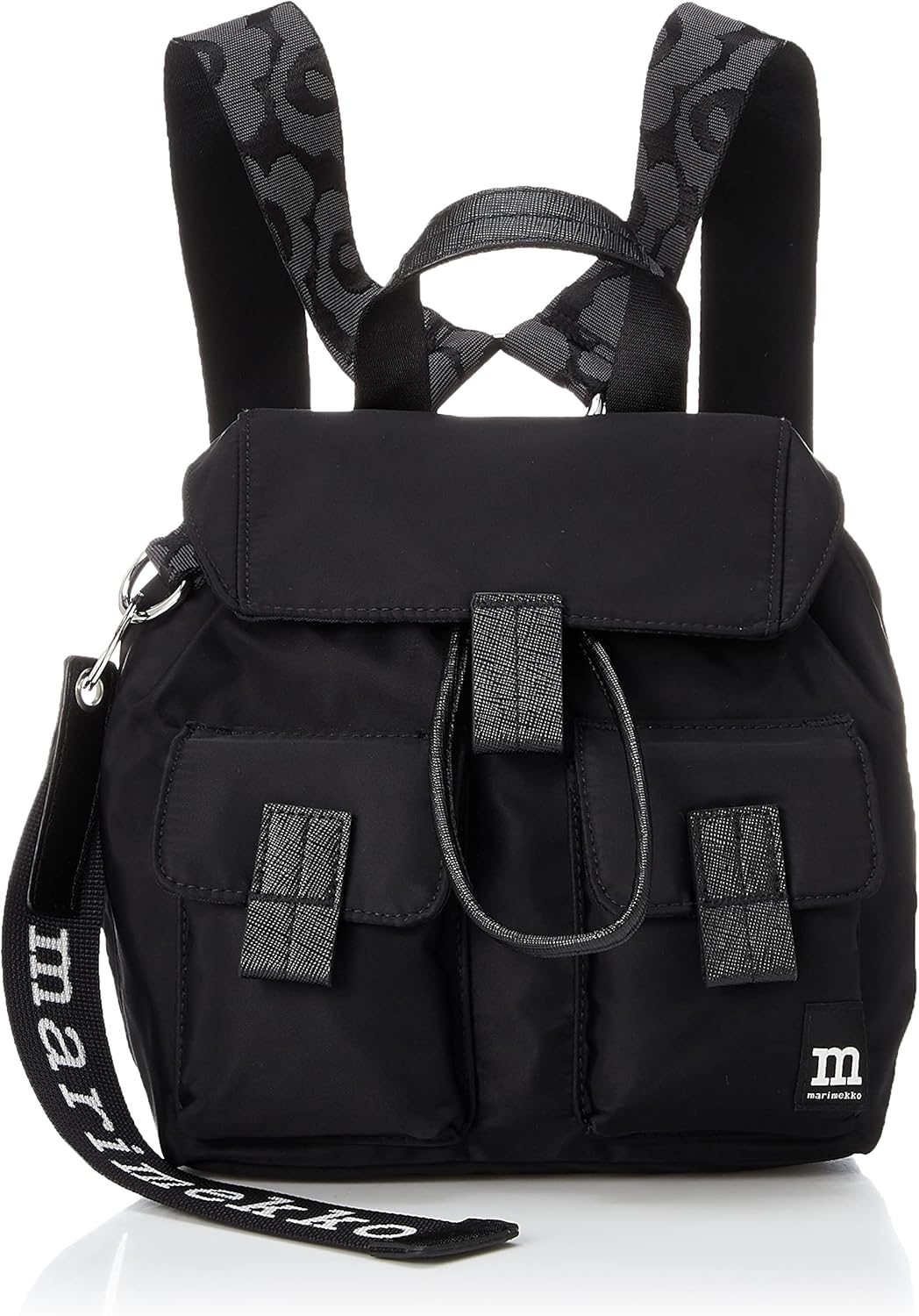 Marimekko 091199 Everything Backpack S Solid Women'S Black One Size, Black, Free Size image number 3