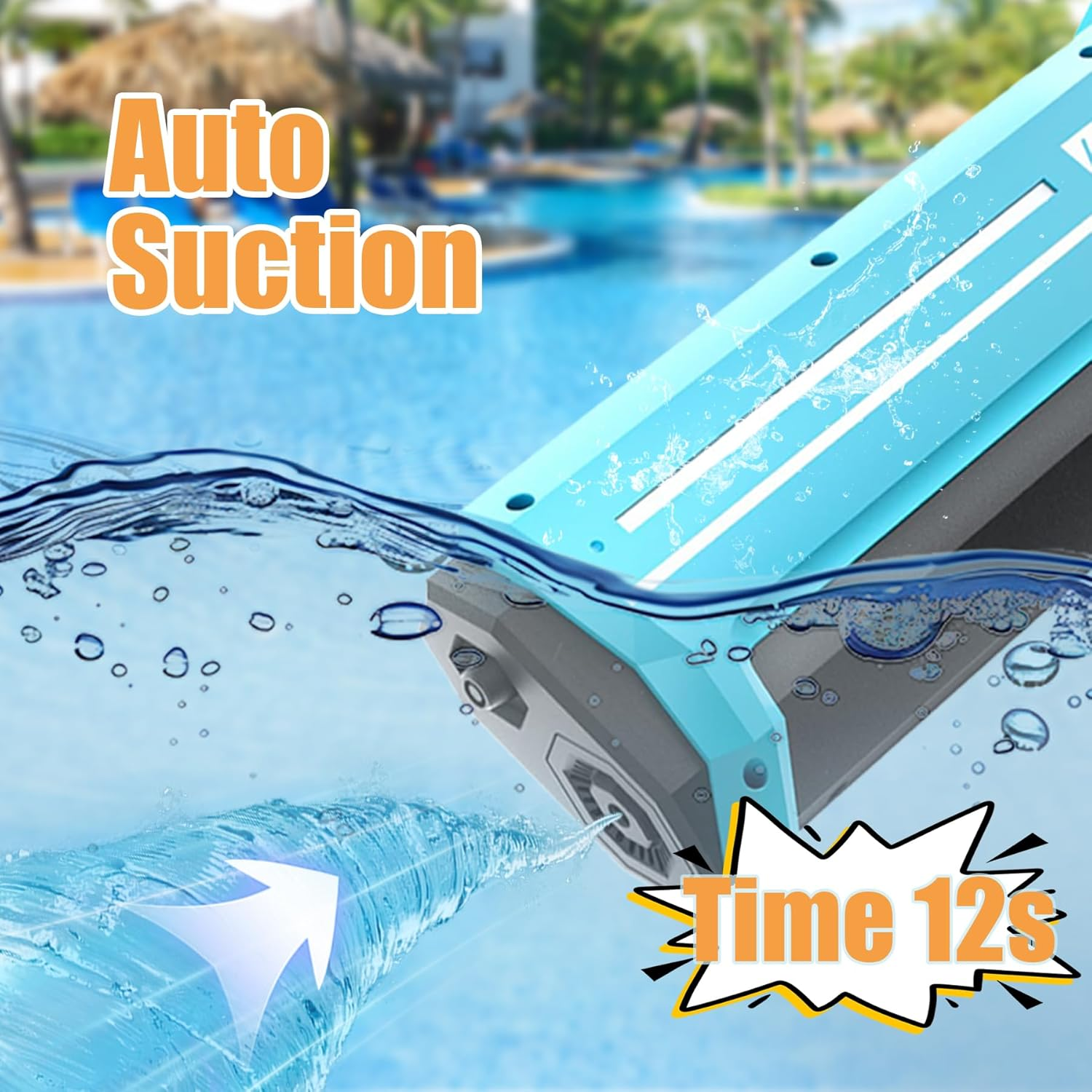 Electric Water Gun for Kids Adults, IGGDOQI Automatic Water Gun, Waterproof Design, Automatic Water Suction, Battery Powered, 8M-10M Long-Range Shooting, Summer Outdoor Party Pool Beach Toys for Kids - White image number 2