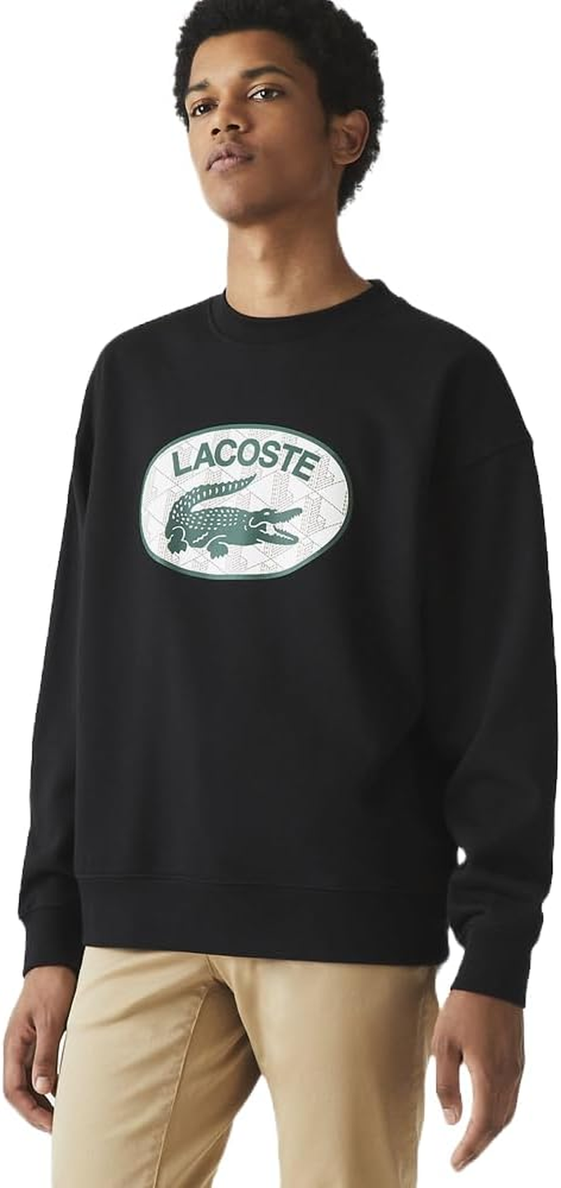 Lacoste Men'S Monogram Logo Crew Neck Sweat image number 1