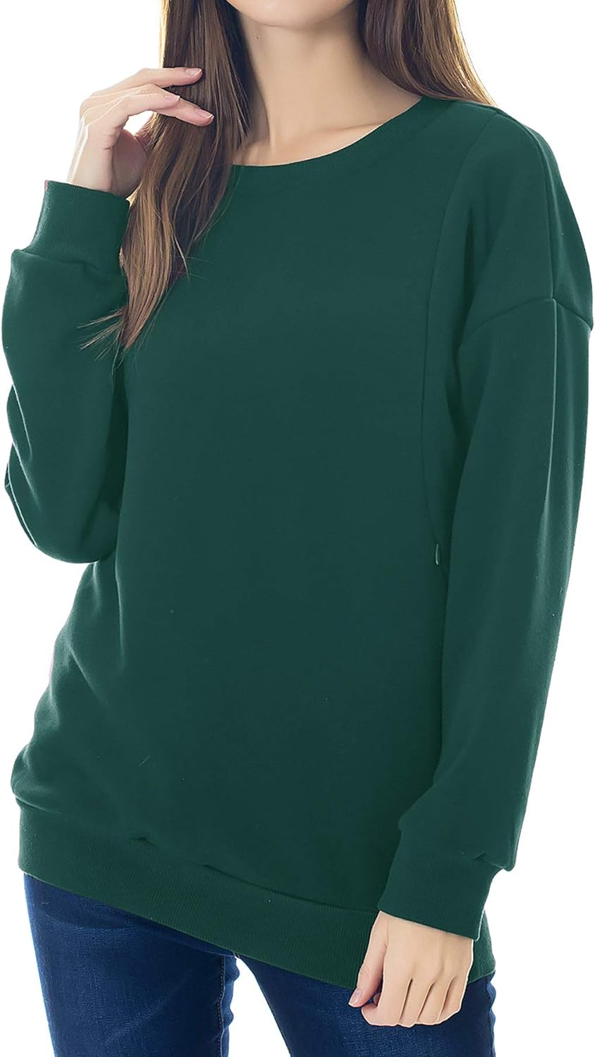 Smallshow Pflege Sweatshirt Langarm T-Shirt Bluse Stillen Pullover Tops Stillshirt