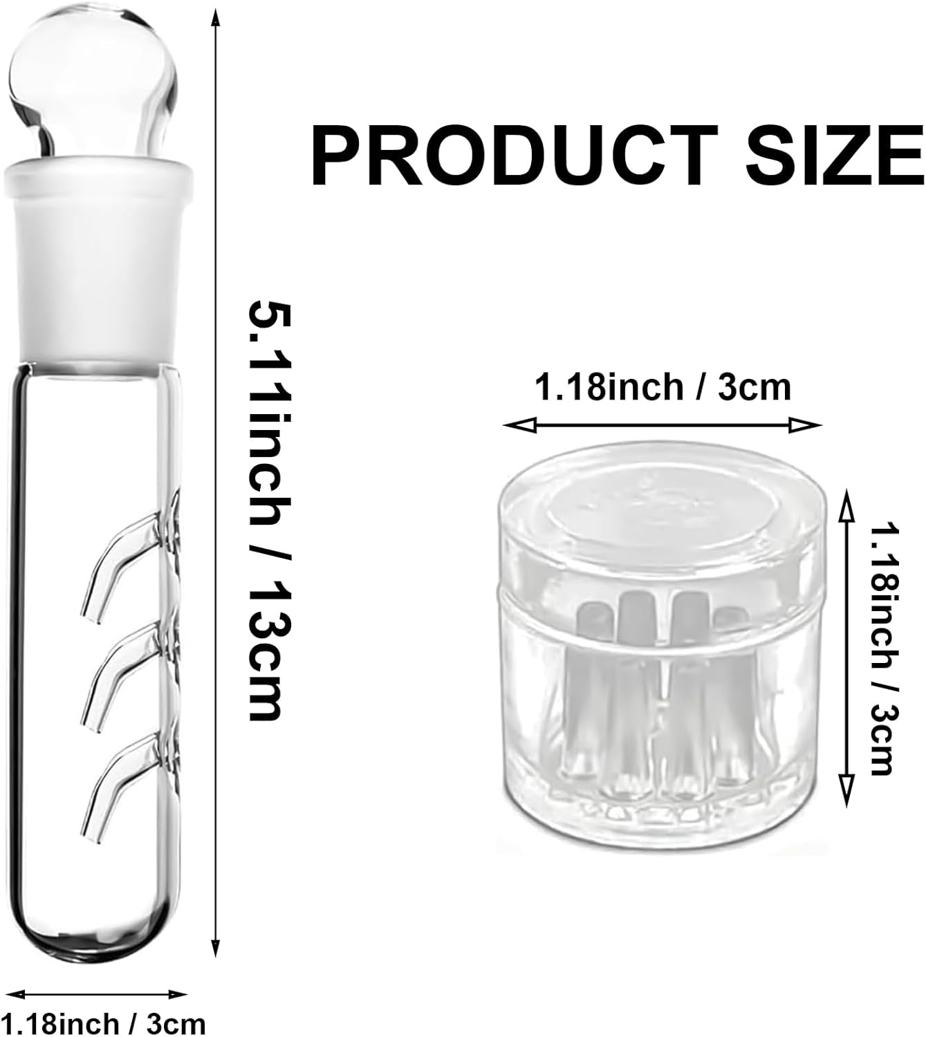 Glass Planaria Trap for Aquariums, 3-Piece Set, Leech and Worm Catcher