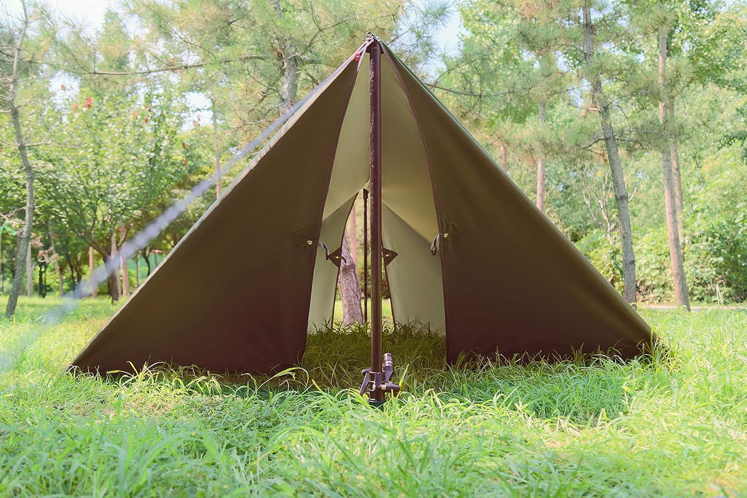 3 X 3.7M Hammock Rain Fly Tent, Lightweight Waterproof for Canopy Hammock Outdoor Camping Travel Tarp Shelter