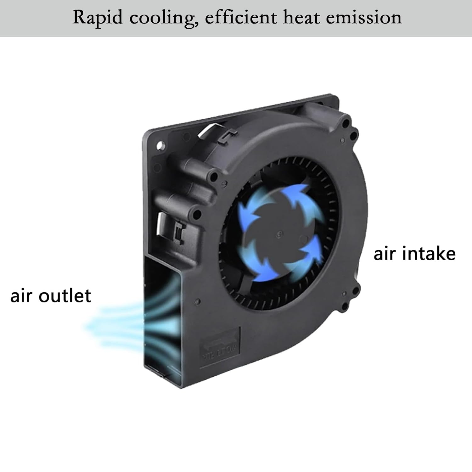 Ronyaoko 12V 0.7A 120Mm X 120Mm X 32Mm 12032 Brushless Turbo DC Blower Cooling Fan image number 2