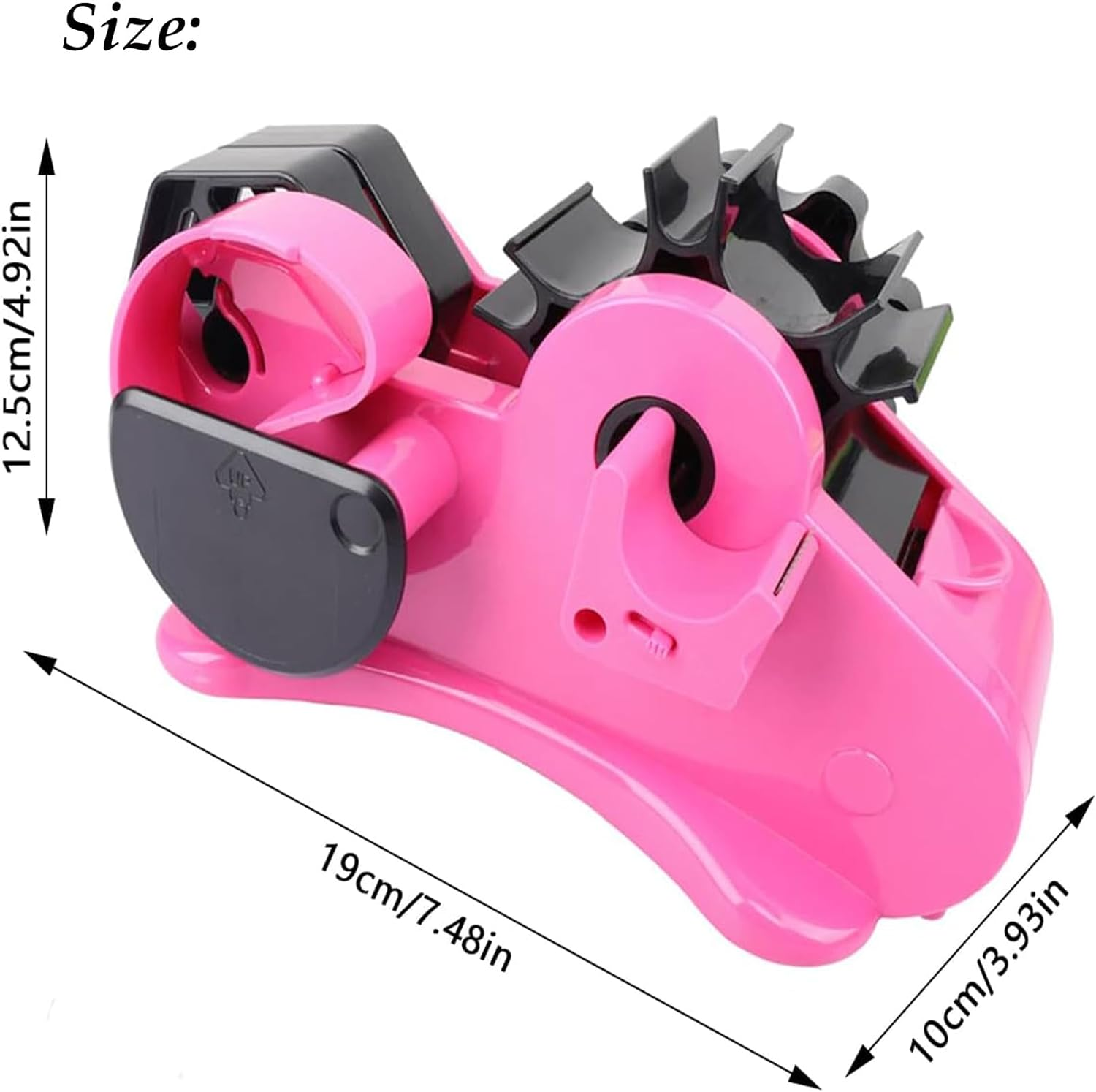 Heat Tape Dispenser, Multiple Roll Cut Heat Tape Dispenser Sublimation to Precut 1.4'' Pieces for Heat Press, 1+3'' Core, Semi-Automatic Heat Transfer Tape Dispenser with Compartment Slots (Navy Blue) image number 1